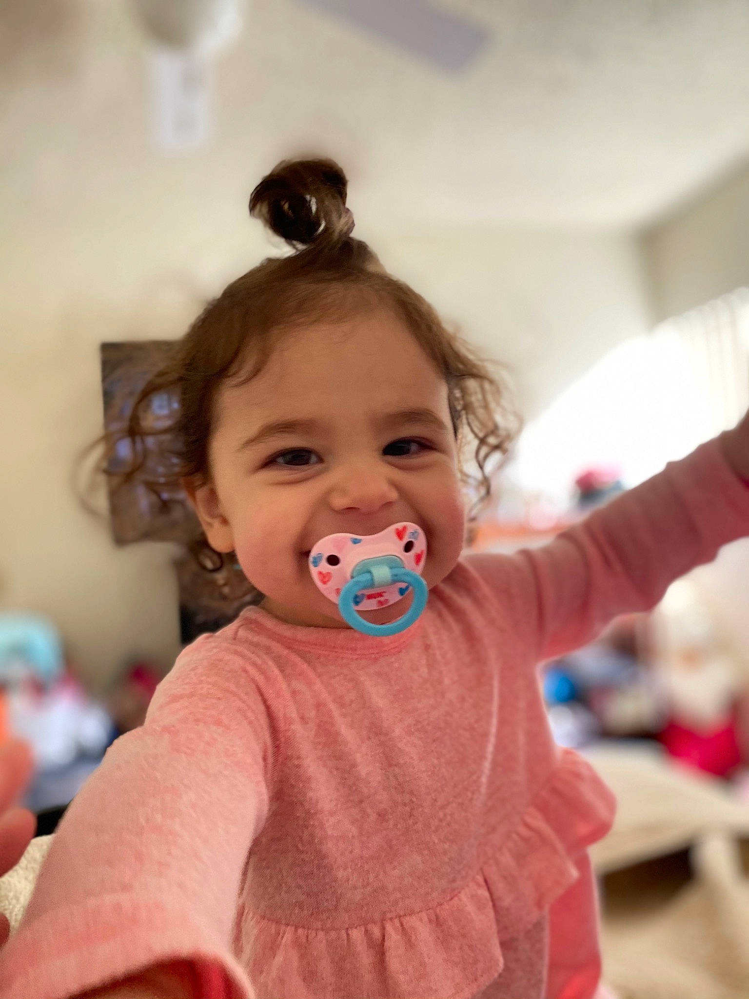 Meilani joined the competition — help win amazing prizes! baby, baby_products, baby_toddler_clothing, child, eyelash, joy, nightwear, person, sleeve, sweater, toddler