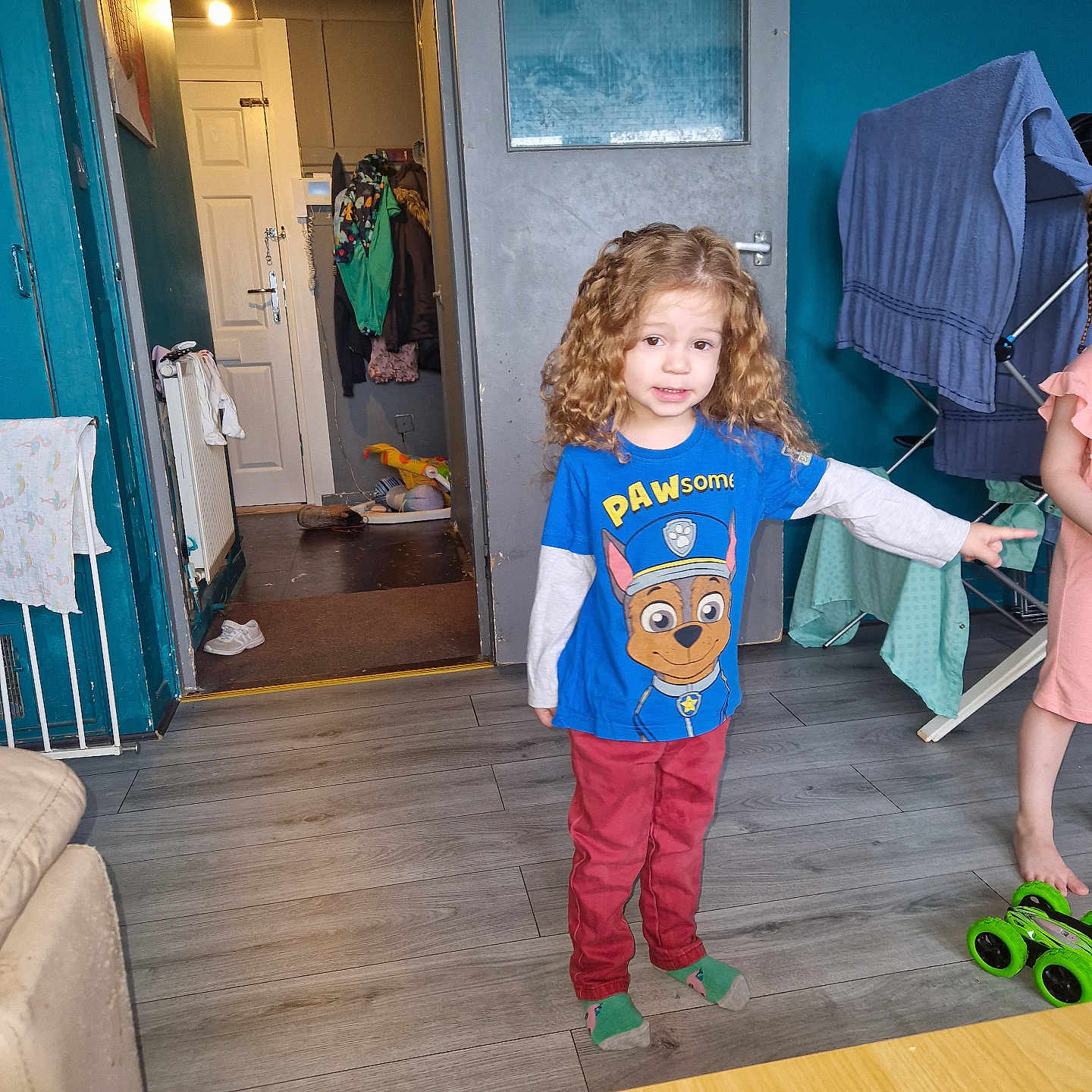 Jaiden joined the competition — help win amazing prizes! child, clothing, couch, face, female, furniture, girl, hardwood, head, indoors, interiordesign, longsleeve, pants, person, photography, plywood, portrait, sleeve, t_shirt, wood