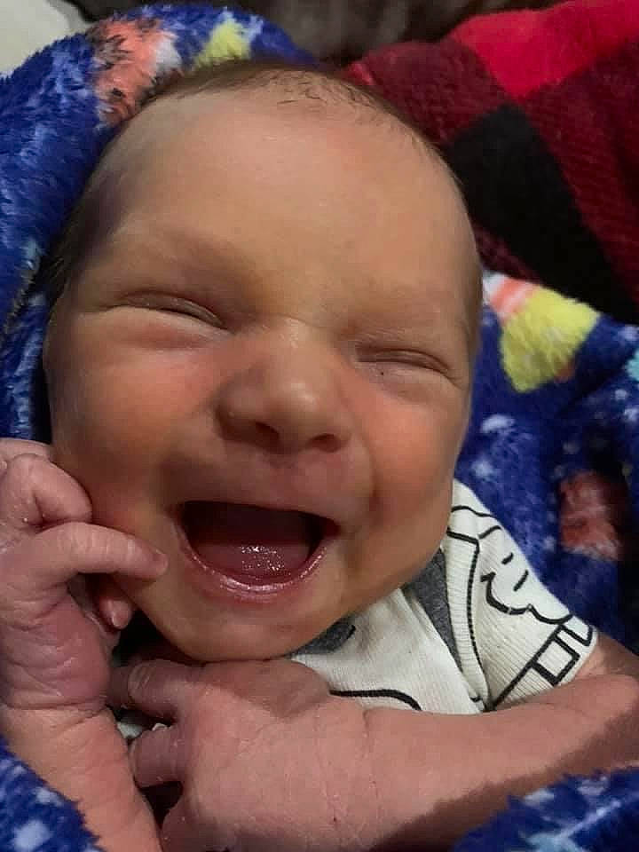 Mikah is registered to the contest to win money with this photo: baby, baby_making_funny_faces, cheek, child, chin, eyebrow, face, facial_expression, forehead, happy, head, human, laugh, lip, mouth, nose, person, skin, smile, toddler