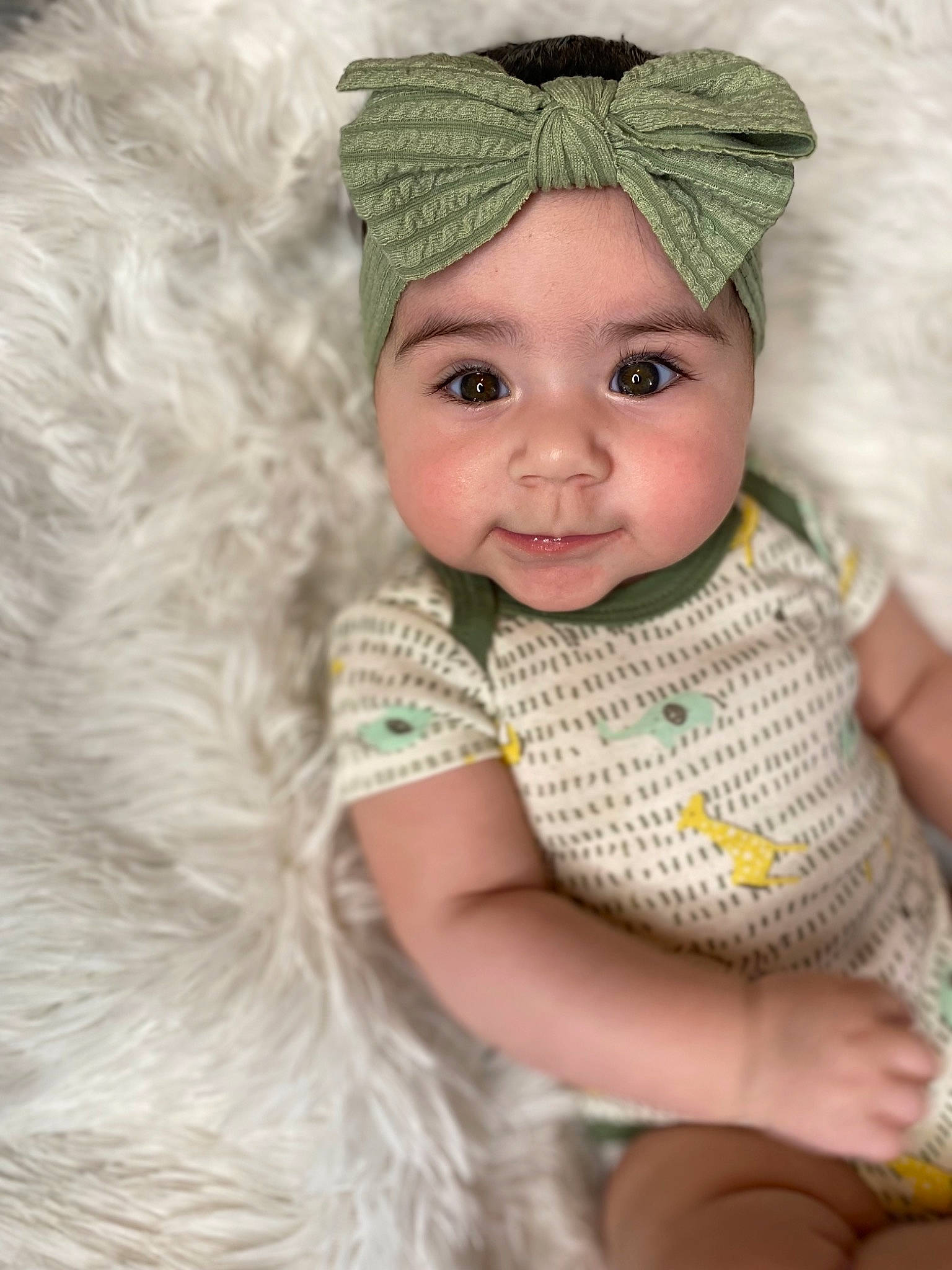 Analisse joined the competition — help win amazing prizes! baby, baby_toddler_clothing, cap, cheek, crochet, eye, face, fashion_accessory, grass, headgear, headwear, iris, knit_cap, linens, outerwear, pattern, person, skin, sleeve, toddler