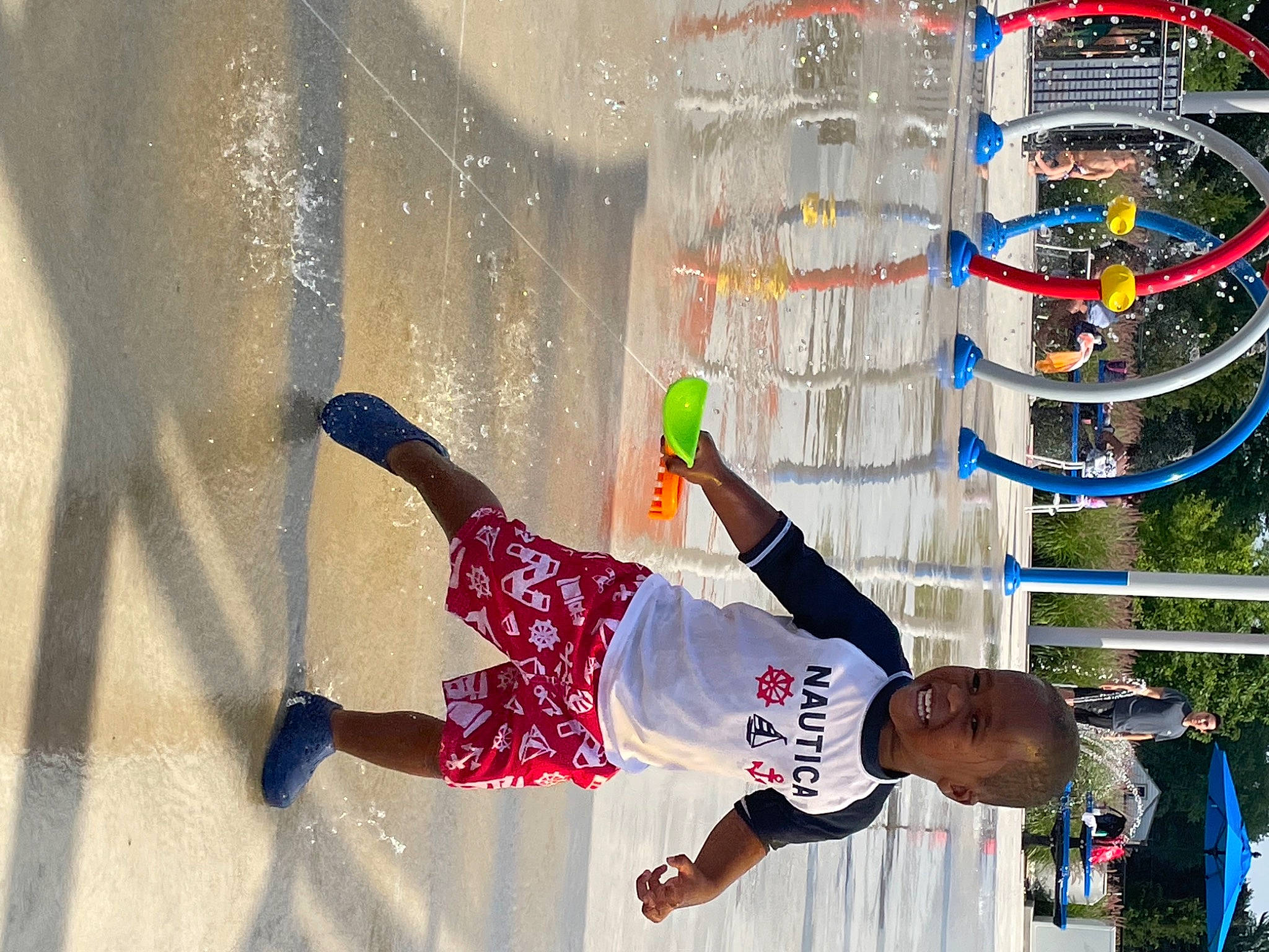 Kai is registered to the contest to win money with this photo: championship, competition, competition_event, event, fun, helmet, joy, leisure, person, plastic, player, recreation, sports, sports_equipment, sports_uniform, sportswear, toy, walking_shoe, world