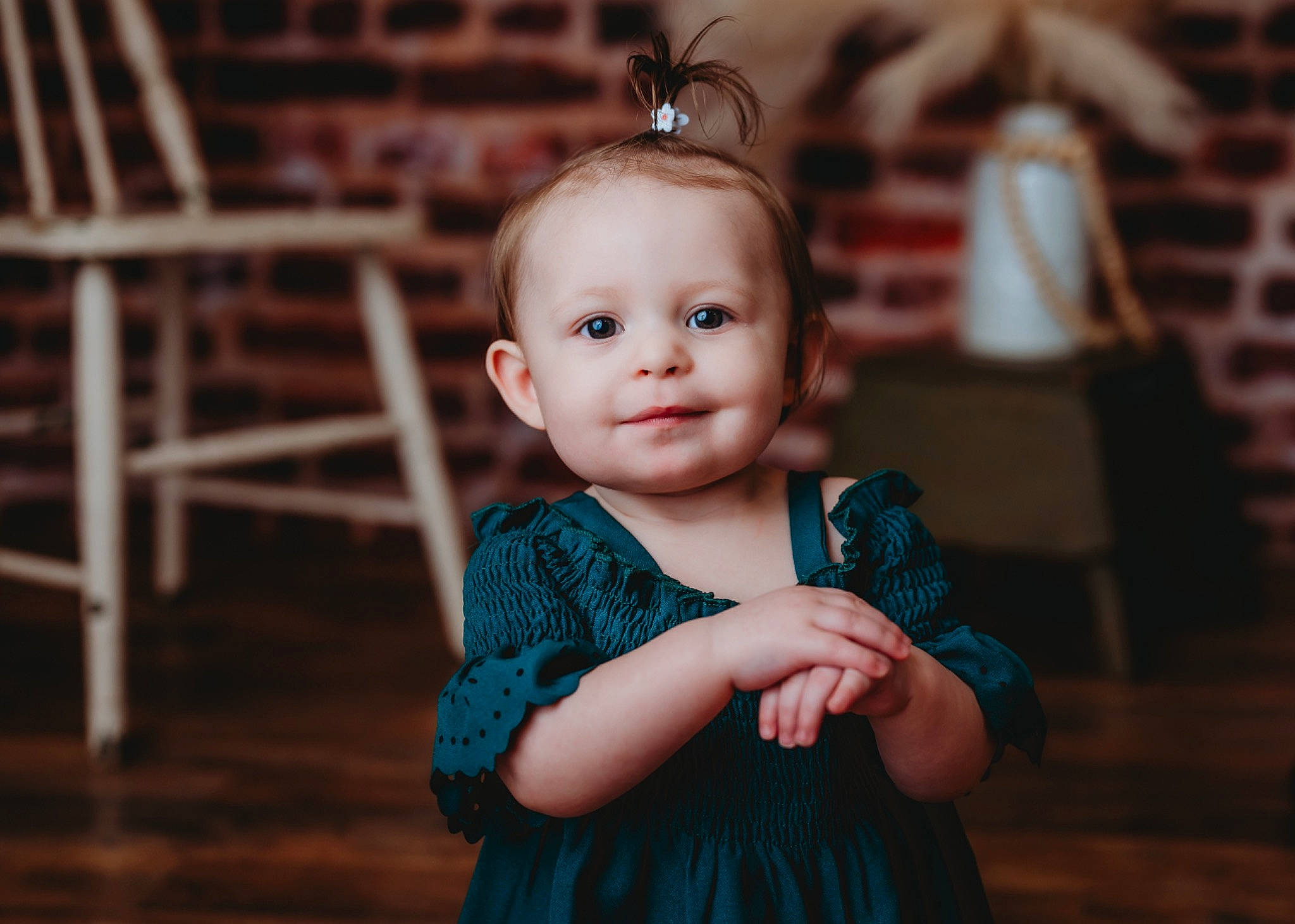 Alison joined the competition — help win amazing prizes! baby, baby_toddler_clothing, cheek, child, child_model, face, flash_photography, fun, grass, happy, iris, joy, pattern, person, portrait, portrait_photography, room, sitting, skin, sleeve