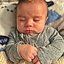 baby, sleeping, infant, hands, blanket, cozy, soft, peaceful, cute, face, closed_eyes, clothing, newborn, portrait, child, skin, indoors, warm, comfort, rest