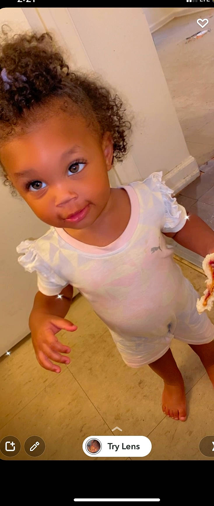 Lauren joined the competition — help win amazing prizes! baby_toddler_clothing, cheek, child, eye, finger, flooring, gesture, hairstyle, hand, happy, joint, lip, nose, person, pink, skin, sleeve, smile, standing, thumb