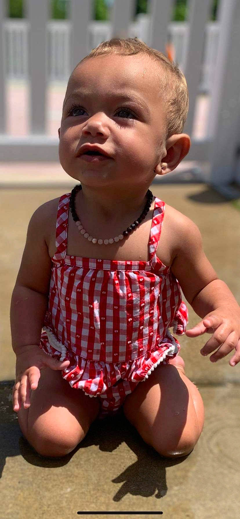 Kinzley is registered to the contest to win money with this photo: baby_toddler_clothing, cheek, face, facial_expression, finger, hair, hairstyle, happy, head, human, human_body, iris, joint, light, lip, mouth, neck, organ, person, shoulder