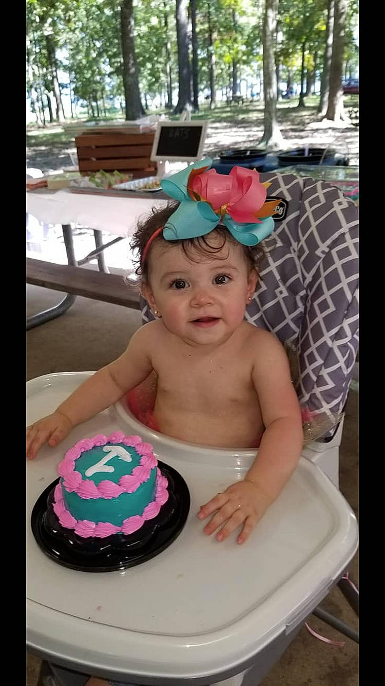 Anniston joined the competition — help win amazing prizes! baked_goods, baking, birthday, birthday_cake, buttercream, cake, cake_decorating, child, dessert, fashion_accessory, fondant, food, hat, headgear, headwear, icing, party, person, sugar_paste, sun_hat