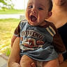 adult, baby, casual_clothing, child, close_up, cute, diaper, expression, face, happy, holding, joy, natural_light, outdoor, parent, person, portrait, skin, smiling, toddler