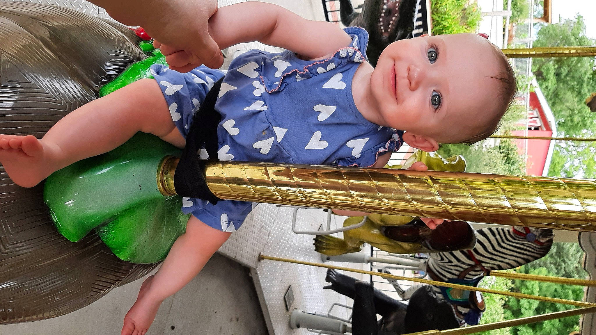 Phoenix joined the competition — help win amazing prizes! baby, baby_toddler_clothing, child, clothing, fun, grass, green, happy, joy, leisure, outdoor_furniture, person, photograph, plant, product, recreation, smile, snapshot, summer, thigh
