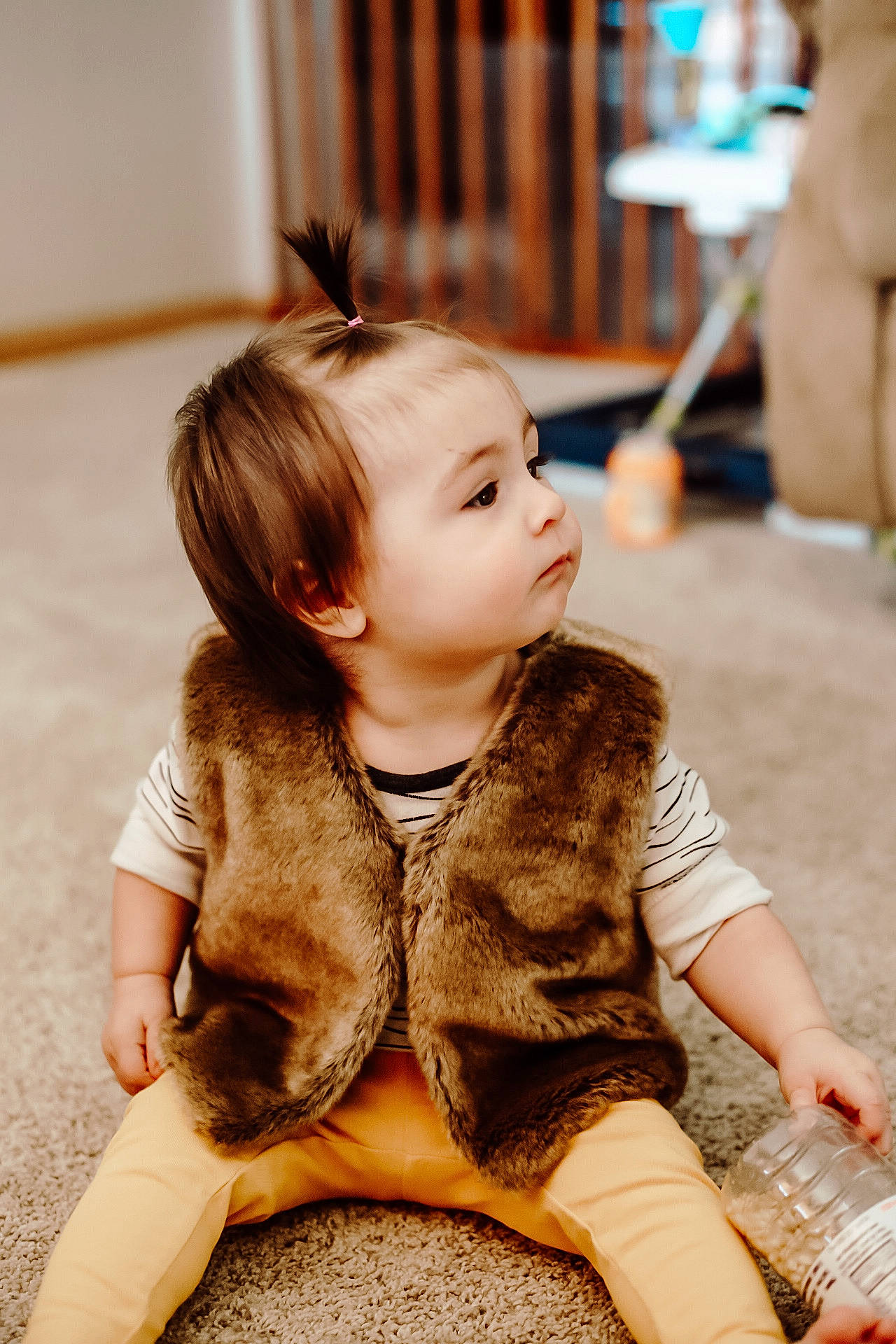 Collins joined the competition — help win amazing prizes! baby, beauty, cheek, child, child_model, daughter, ear, fawn, fur, outerwear, person, sitting, skin, sleeve, toddler