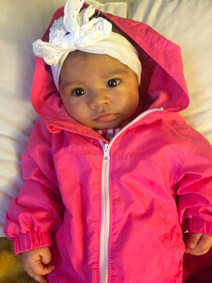 Moana Elizabeth joined the competition — help win amazing prizes! child, girl, hair_accessory, headgear, headwear, infant, magenta, outerwear, person, pink, product, skin, smile, textile, toddler