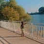Demajre is registered to the contest to win money with this photo: boardwalk, bridge, fence, fixed_link, guard_rail, handrail, horizon, lake, landscape, leisure, nonbuilding_structure, ocean, pedestrian, reservoir, road, sky, tree, walkway, water, wood
