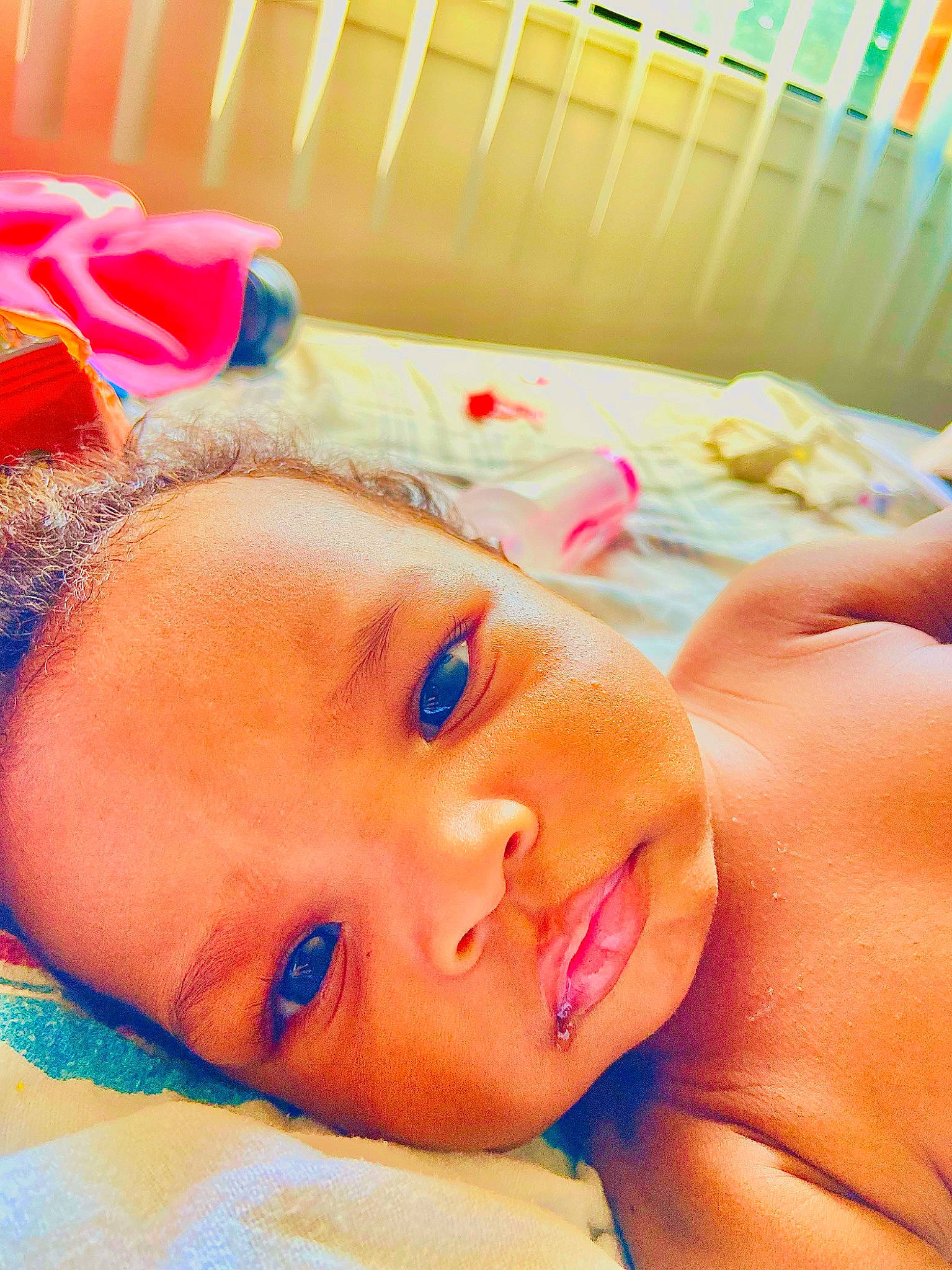 Reign joined the competition — help win amazing prizes! baby, baby_products, bathing, cheek, child, chin, comfort, ear, eyebrow, eyelash, fun, happy, leisure, lip, mouth, nose, orange, person, pink, skin