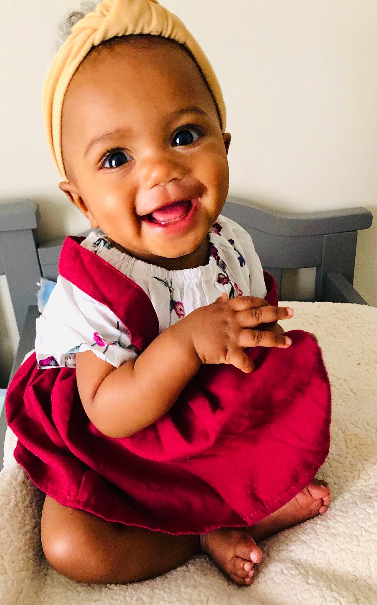 Jurni joined the competition — help win amazing prizes! baby, baby_products, baby_toddler_clothing, cheek, child, child_model, facial_expression, happy, head, joy, magenta, outerwear, person, pink, sitting, skin, smile, toddler