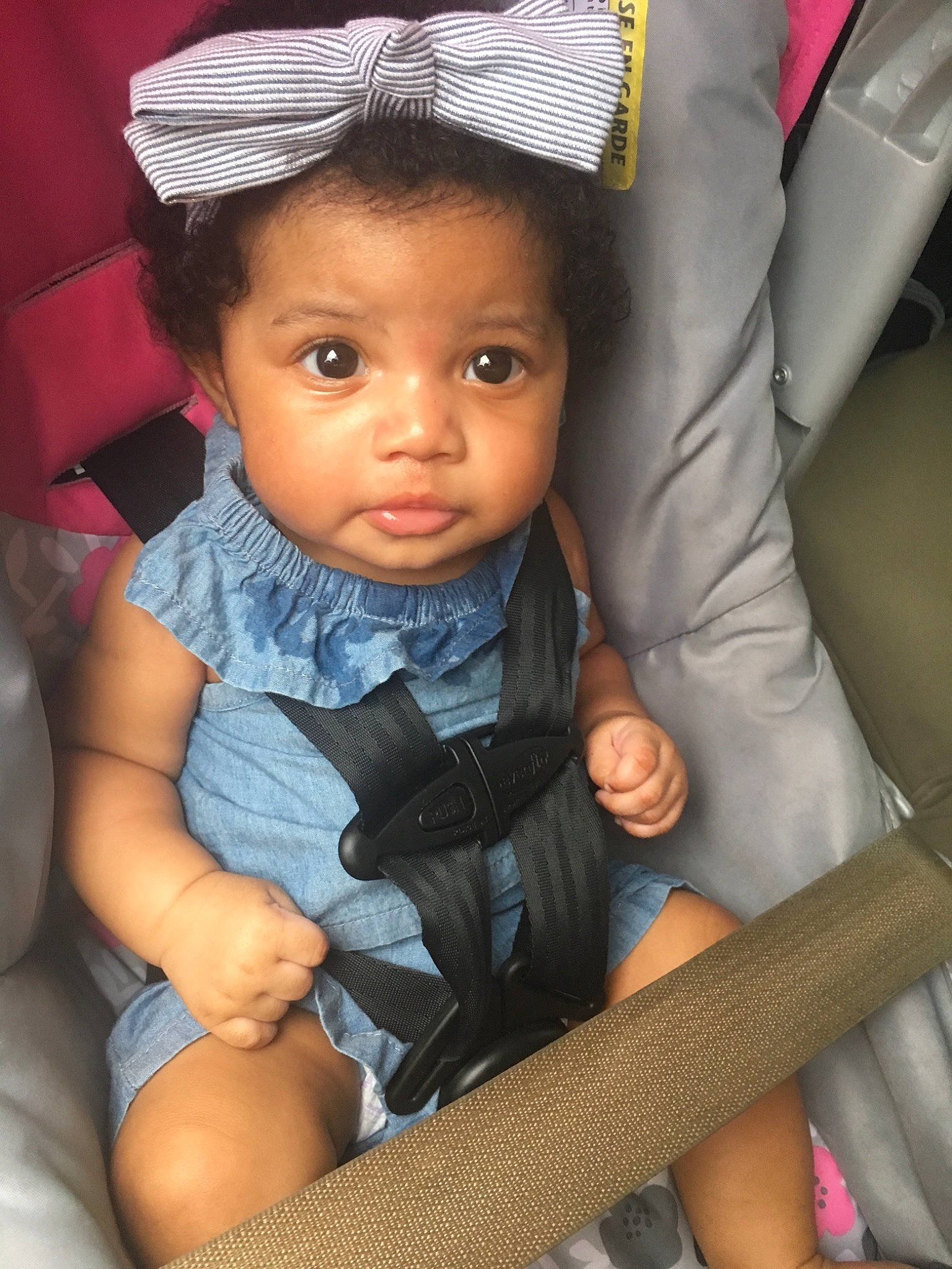 Zay'La is registered to the contest to win money with this photo: baby, baby_products, cheek, child, eye, person, product, sitting, skin, smile, toddler