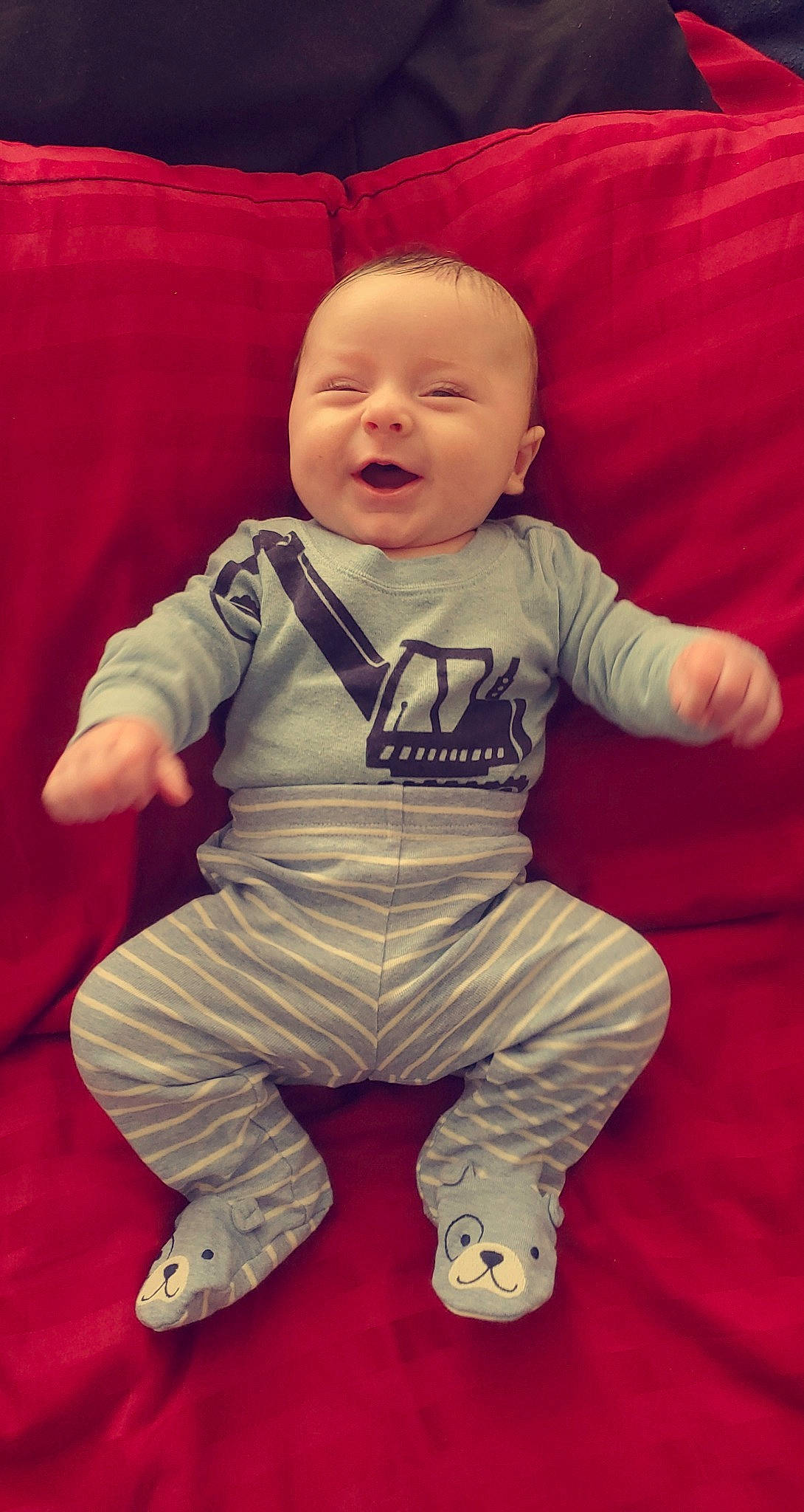 Jakub is registered to the contest to win money with this photo: baby, cheek, child, head, person, toddler