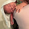 baby, closeup, cloth, comfort, cute, hand, human, indoor, infant, newborn, peaceful, person, portrait, resting, shoulder, skin, sleeping, soft, toddler, warm