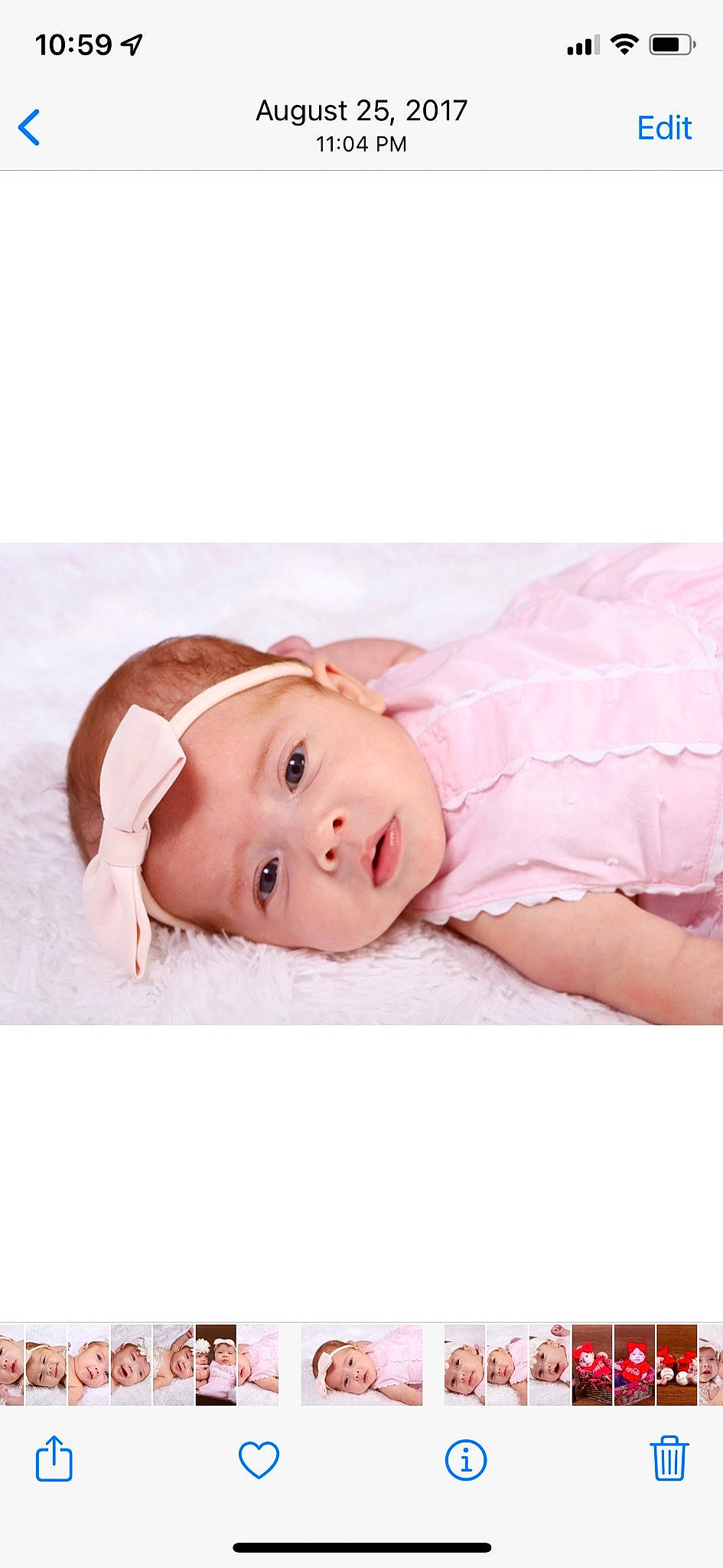 Gracie joined the competition — help win amazing prizes! baby, baby_products, baby_toddler_clothing, comfort, eyelash, fashion_accessory, fur, happy, headwear, linens, magenta, pattern, person, portrait_photography, sleeve, smile, toddler