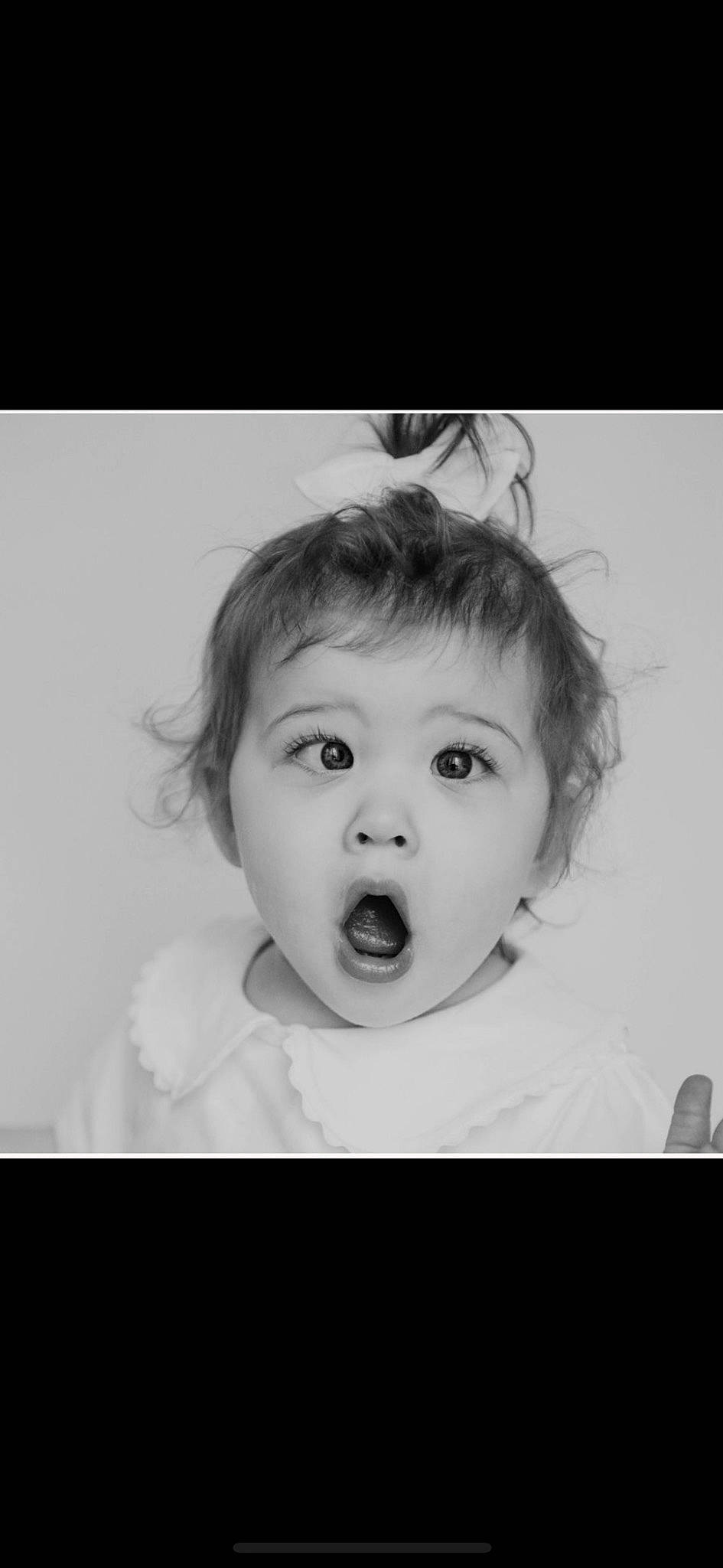 Khloe is registered to the contest to win money with this photo: art, baby, black_and_white, cheek, child, ear, eyelash, flash_photography, gesture, happy, iris, jaw, laugh, lip, monochrome, monochrome_photography, nose, person, shout, stock_photography