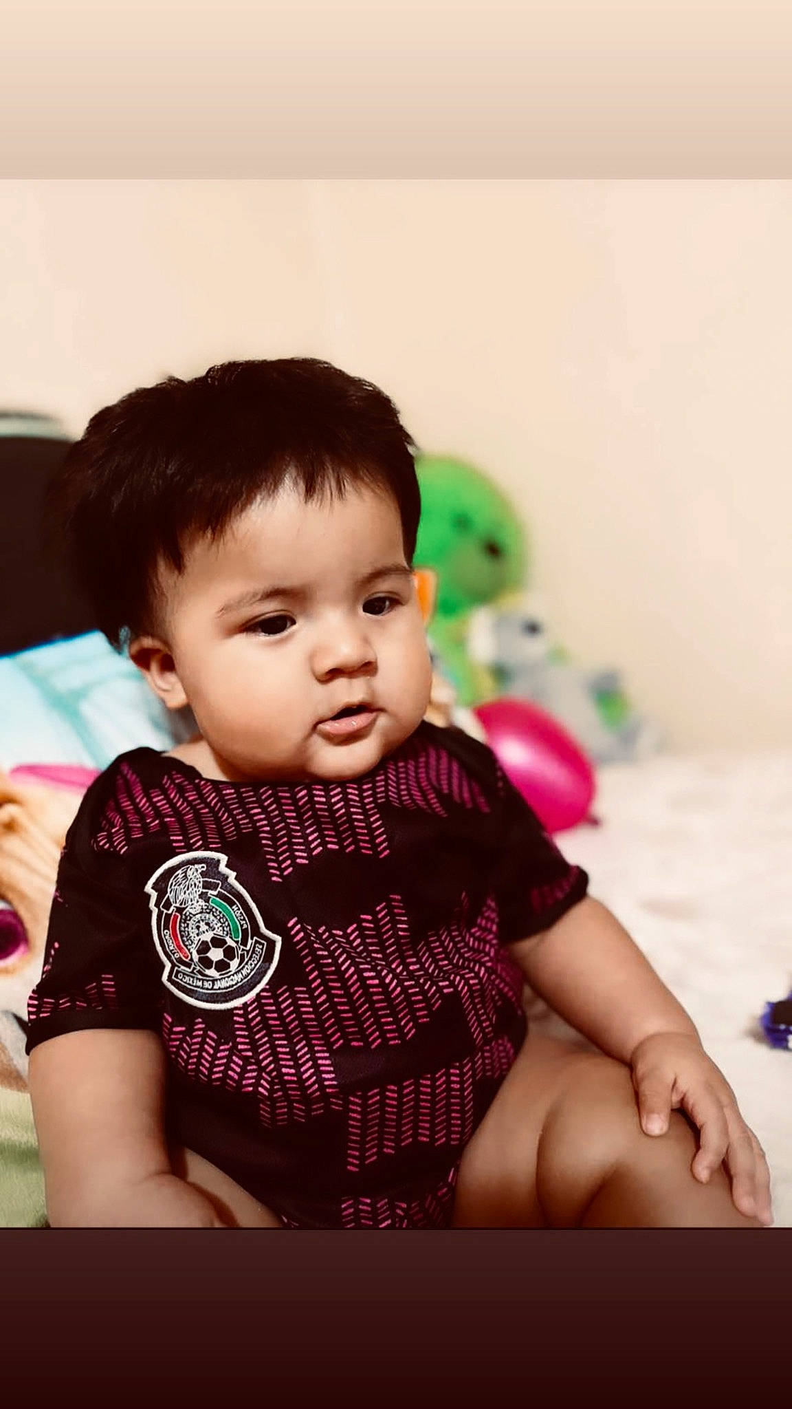 Damián joined the competition — help win amazing prizes! baby, baby_toddler_clothing, cheek, child, comfort, flash_photography, fun, happy, pattern, person, portrait_photography, sitting, skin, sleeve, t_shirt, toddler