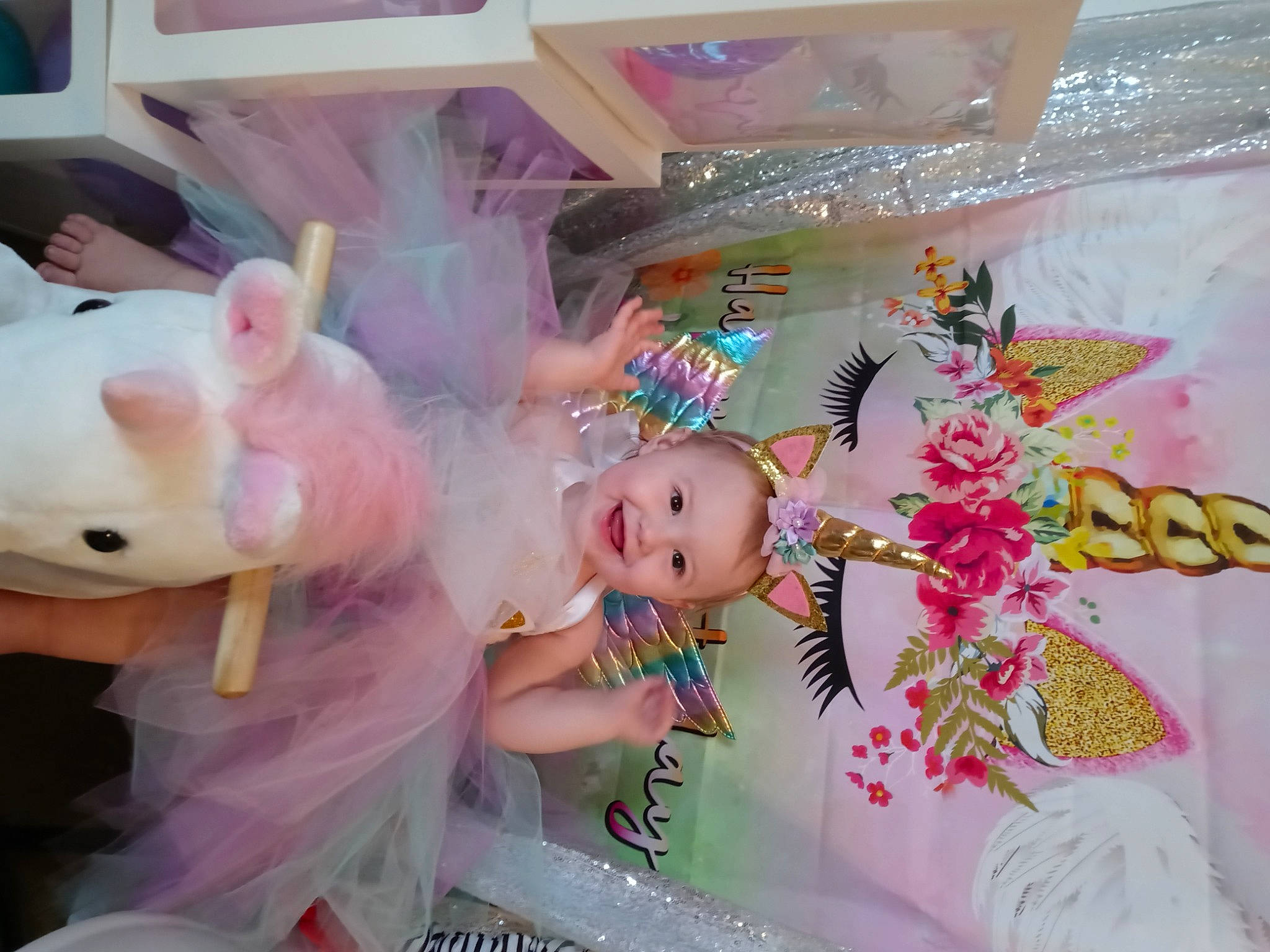 Milena is registered to the contest to win money with this photo: baby_products, baby_toys, child, doll, dress, event, figurine, happy, joy, magenta, party, party_supply, person, pink, plastic, room, souvenir, sweetness, toddler, toy