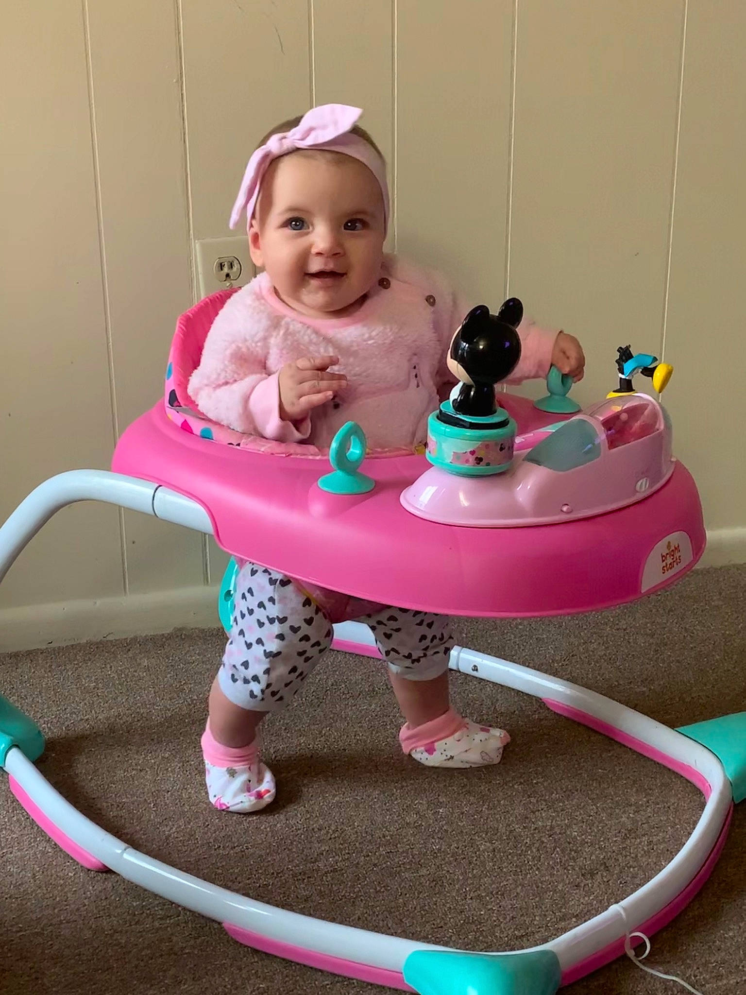 Victoria joined the competition — help win amazing prizes! baby, child, person, pink, play, product, swing, toddler, toy