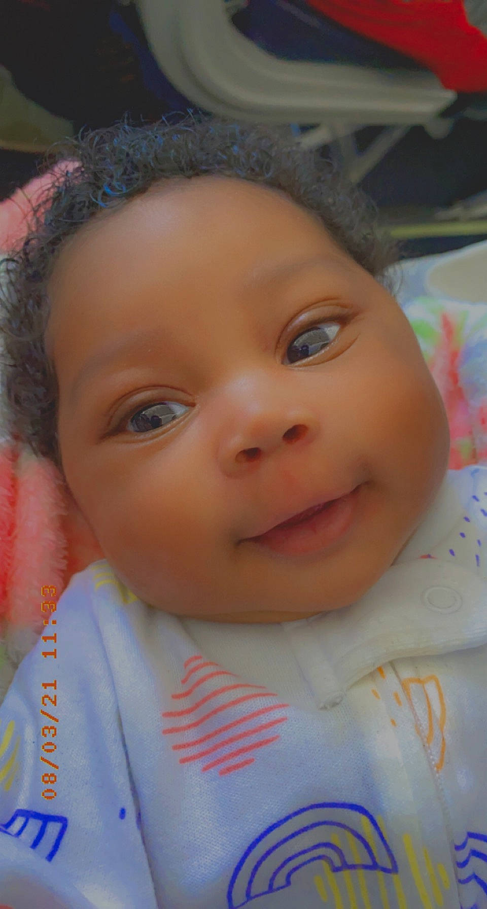 Khalessi joined the competition — help win amazing prizes! baby, cheek, chin, eye, eyebrow, eyelash, face, facial_expression, forehead, hair, hairstyle, happy, head, iris, lip, mouth, nose, person, pink, skin