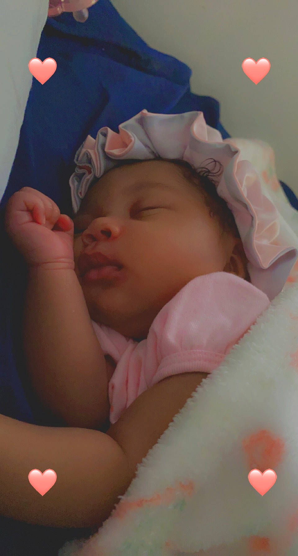 Khalessi is registered to the contest to win money with this photo: baby, baby_sleeping, baby_toddler_clothing, cheek, chin, comfort, eye, eyebrow, finger, gesture, happy, headwear, human_body, linens, lip, mouth, nose, person, pink, product