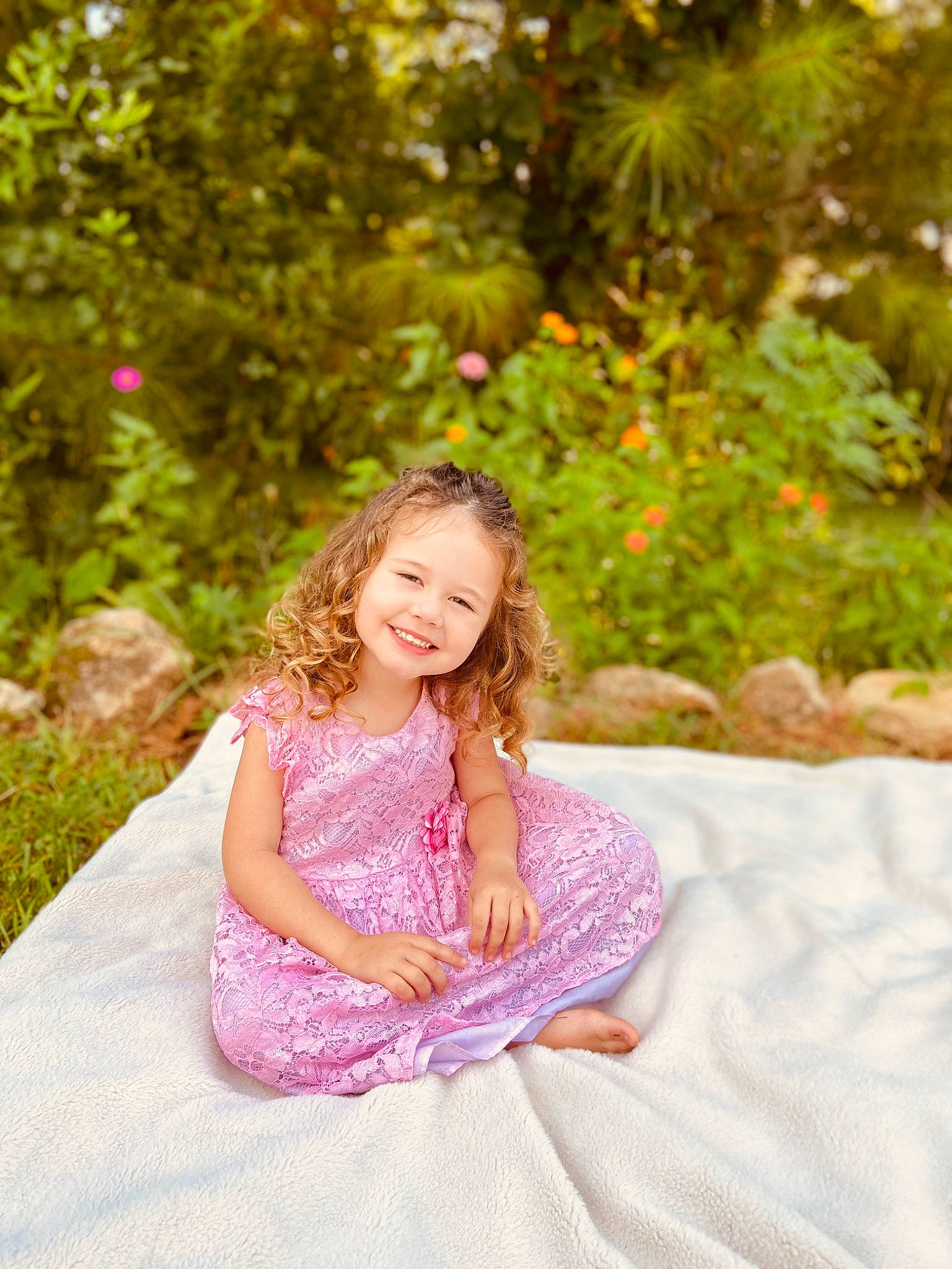 Laklynn Joanne is registered to the contest to win money with this photo: clothing, dress, eye, face, flash_photography, grass, happy, head, joy, leisure, magenta, nature, people_in_nature, person, pink, plant, purple, smile, summer, sunlight