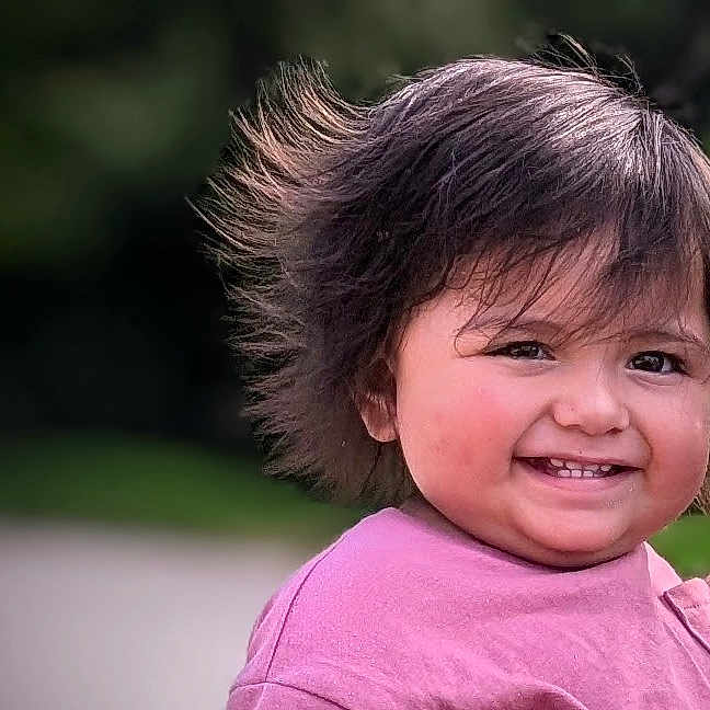 Anjeleanna is registered to the contest to win money with this photo: baby, babylaughing, blackhair, bodypart, dimples, face, hair, happy, head, laughing, mouth, person, photography, portrait, shoulder, smile, teeth