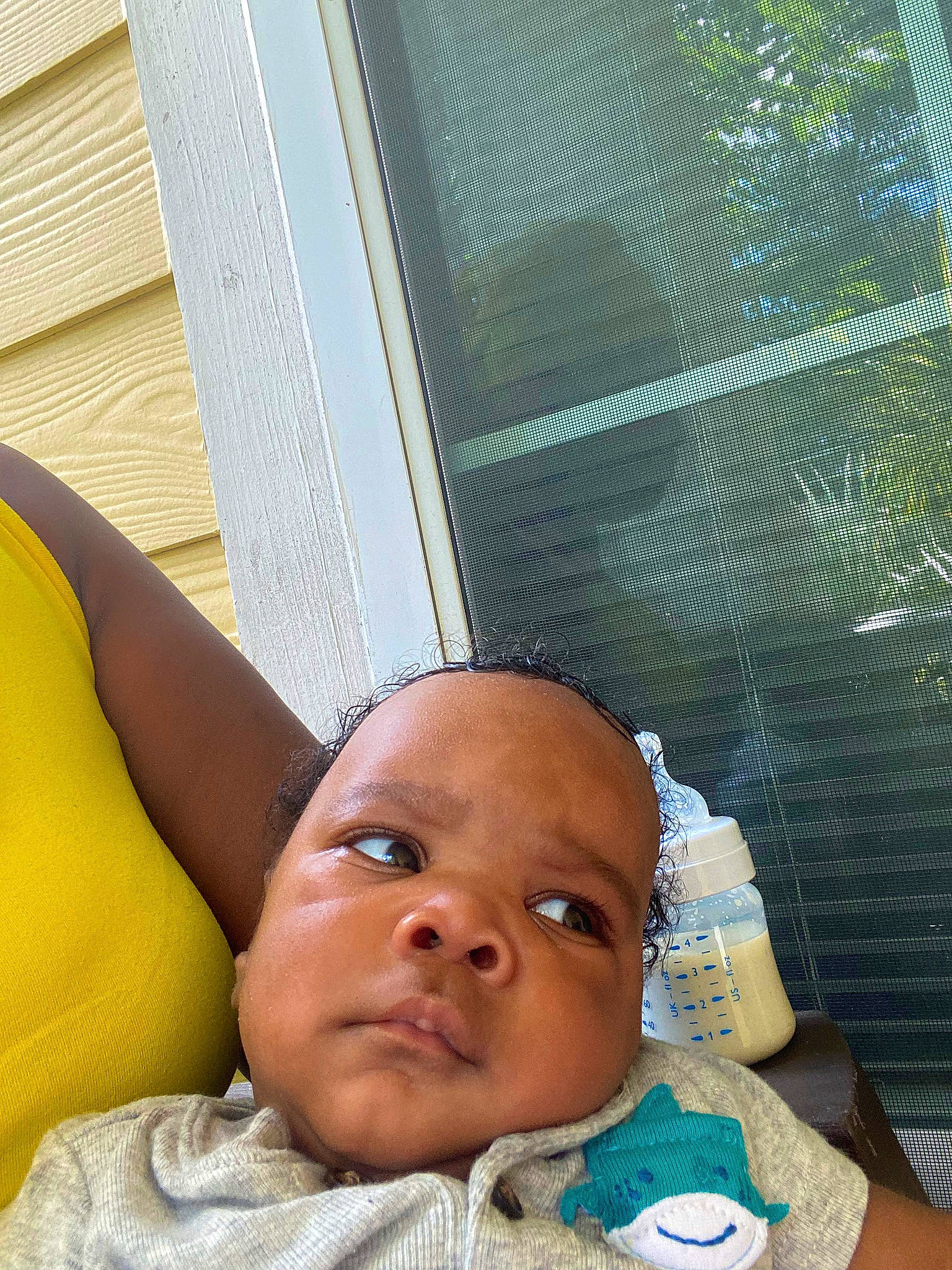 Markis is registered to the contest to win money with this photo: baby, cheek, chest, chin, comfort, eye, eyebrow, eyelash, forehead, fun, hairstyle, happy, head, leisure, mouth, nose, person, room, skin, thumb