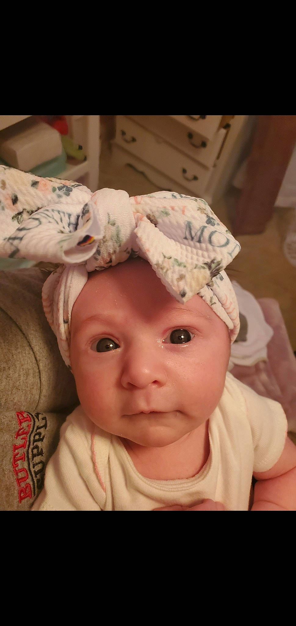 Adaline joined the competition — help win amazing prizes! baby, baby_sleeping, baby_toddler_clothing, cap, cheek, comfort, ear, eye, eyelash, happy, headband, headgear, headpiece, human_body, linens, lip, nose, person, pink, skin