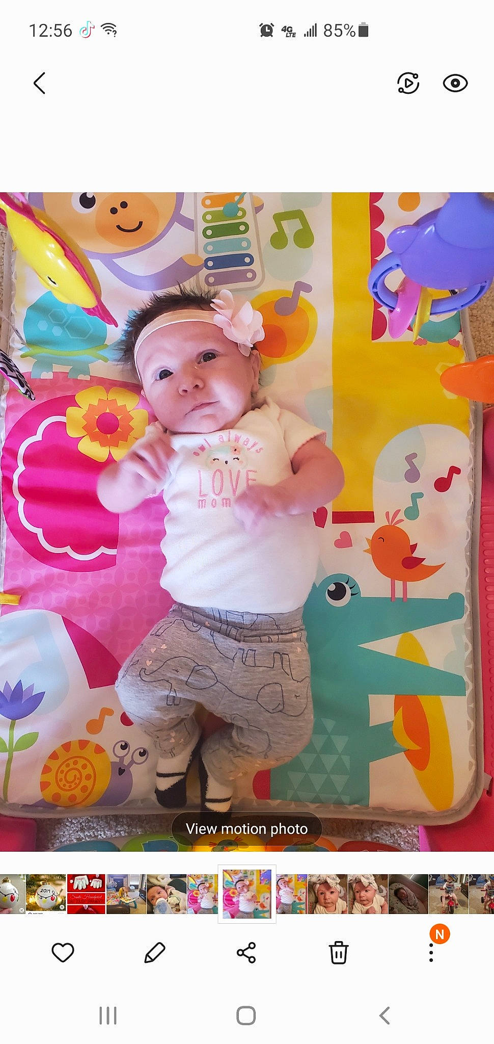 Adaline joined the competition — help win amazing prizes! baby, baby_products, baby_toddler_clothing, child, flower, font, fun, happy, headwear, leisure, magenta, orange, party_supply, pattern, person, pink, play, product, room, t_shirt