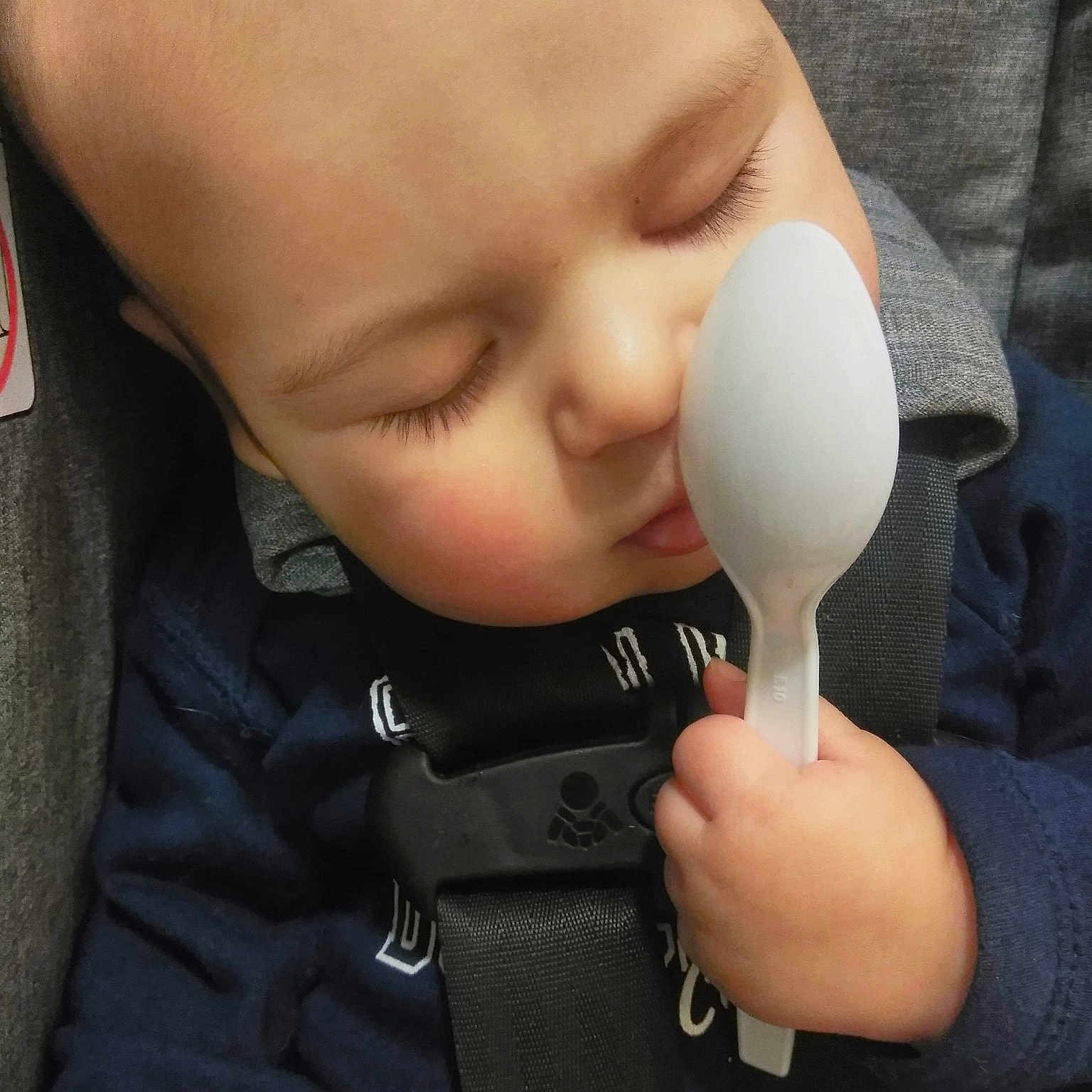 Sean is registered to the contest to win money with this photo: baby, child, finger, hand, nose, person, thumb, toddler