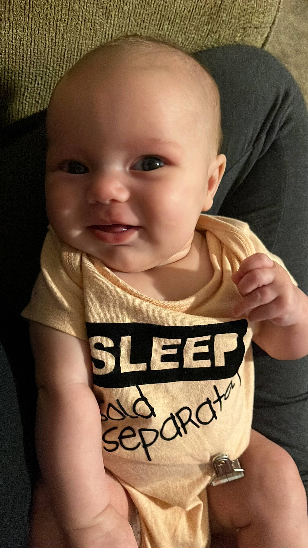 Ainsley joined the competition — help win amazing prizes! baby_toddler_clothing, cheek, chin, ear, eye, eyebrow, gesture, iris, joint, lip, mouth, neck, nose, organ, outerwear, person, product, skin, sleeve, smile