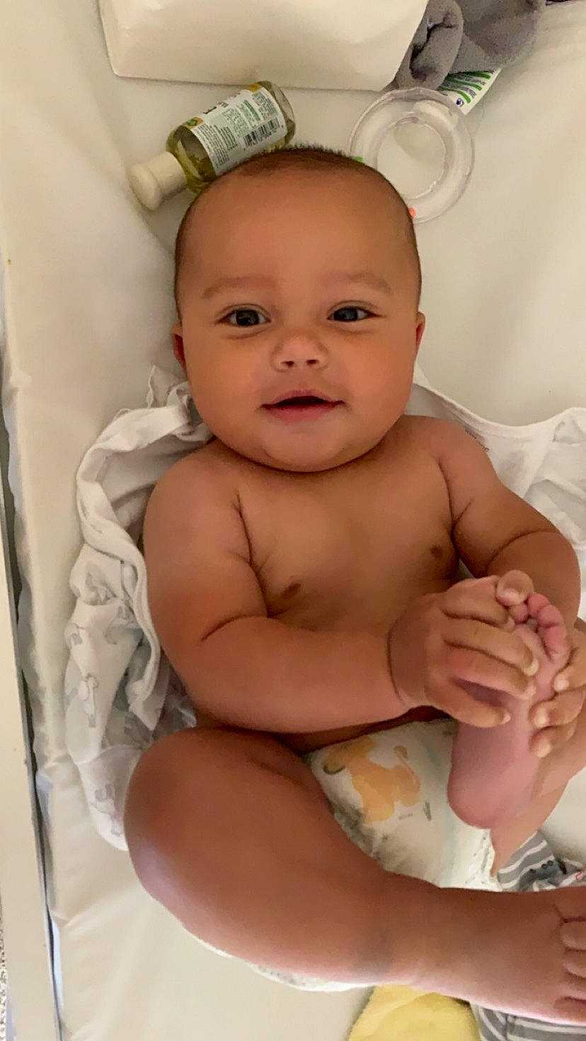 Kyree joined the competition — help win amazing prizes! baby, cheek, chin, eye, eyebrow, eyelash, face, finger, hand, happy, head, human_body, iris, leg, lip, neck, nose, person, skin, smile