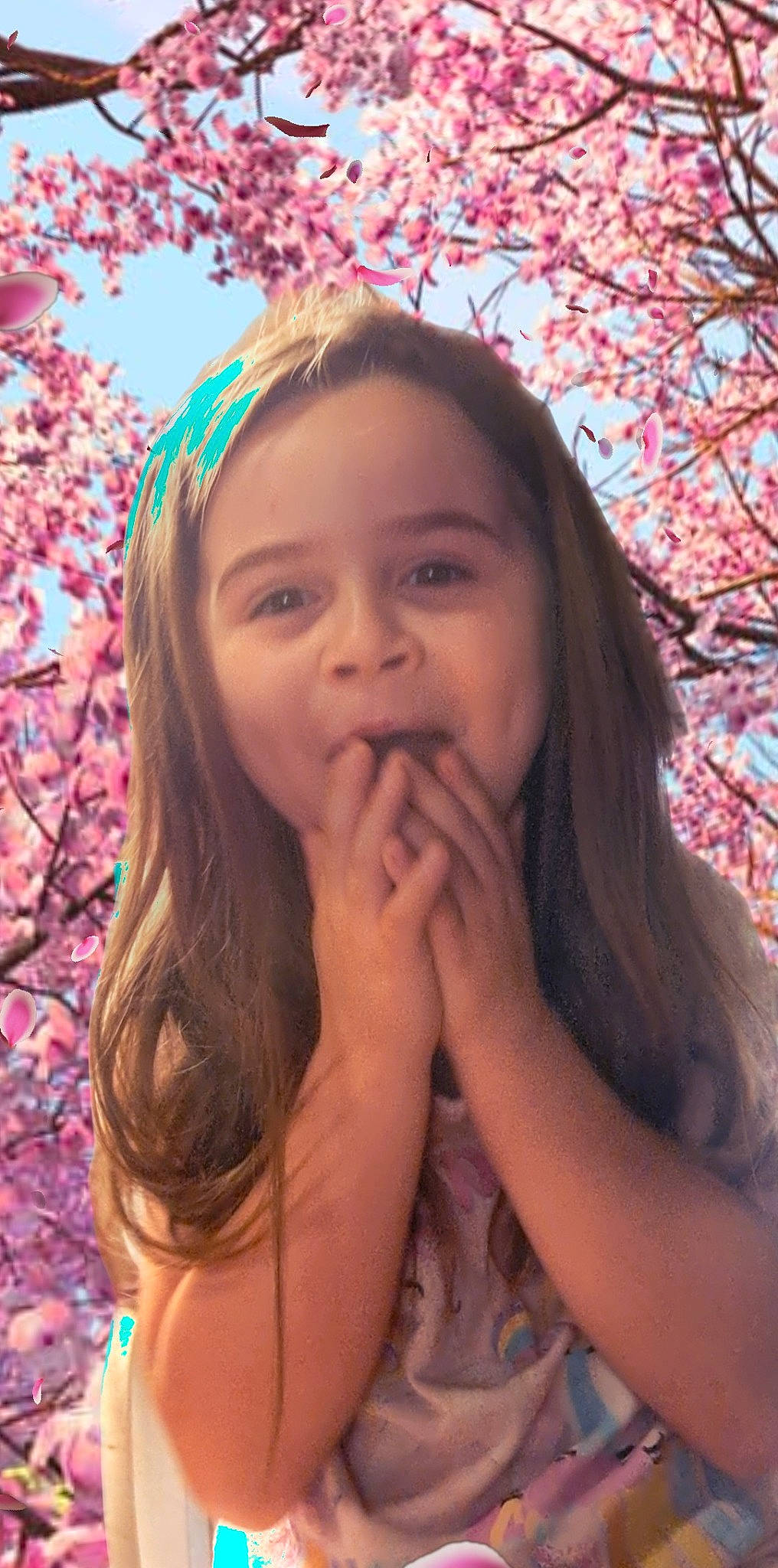 Rylee is registered to the contest to win money with this photo: cheek, chin, eye, eyebrow, eyelash, face, facial_expression, hairstyle, hand, head, human, human_body, jaw, lip, mouth, nature, people_in_nature, person, plant, skin