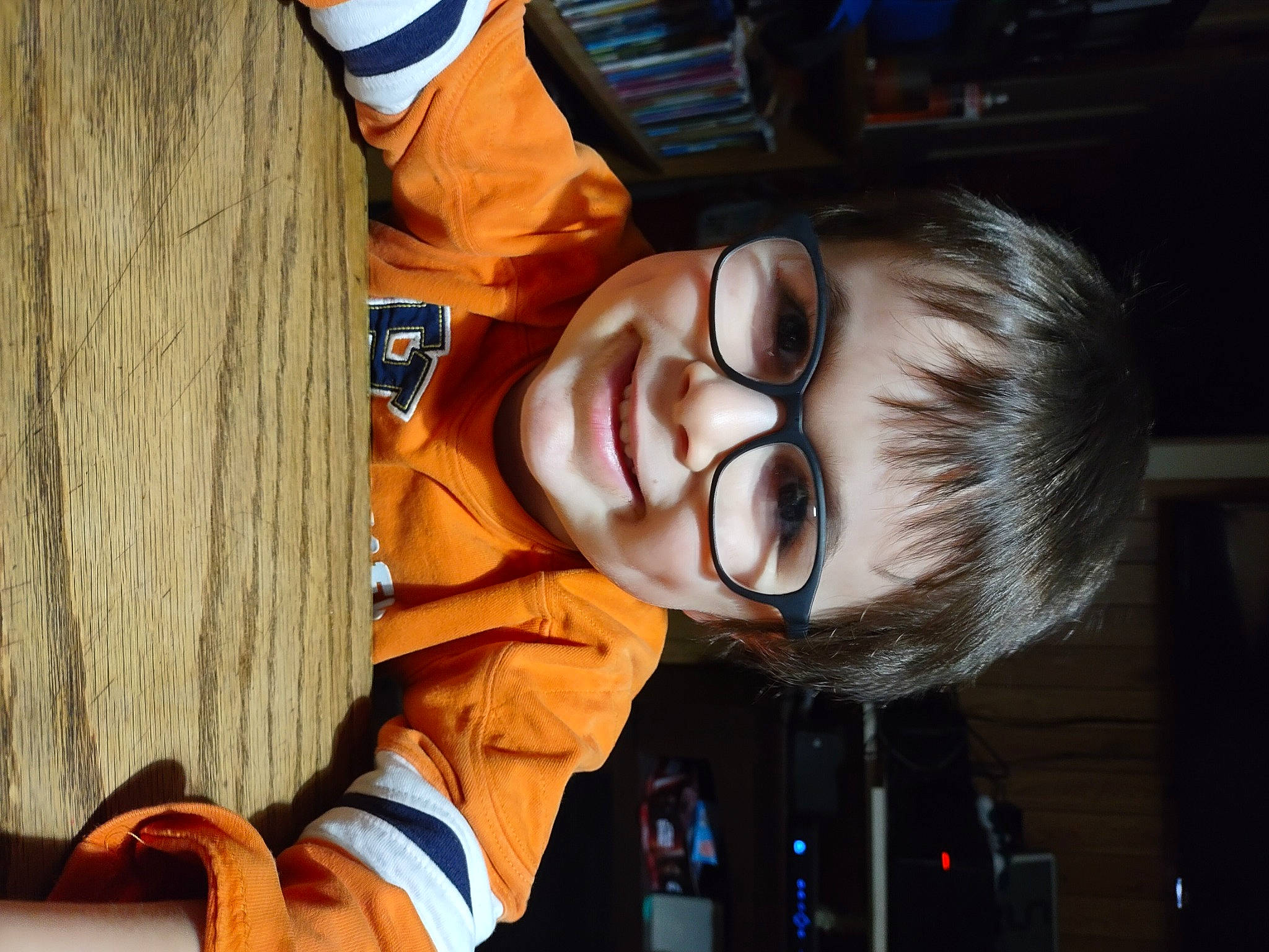 Baron joined the competition — help win amazing prizes! child, comfort, eyewear, fun, gesture, glasses, happy, hardwood, joy, nose, person, smile, thumb, varnish, vision_care, wood, wrist
