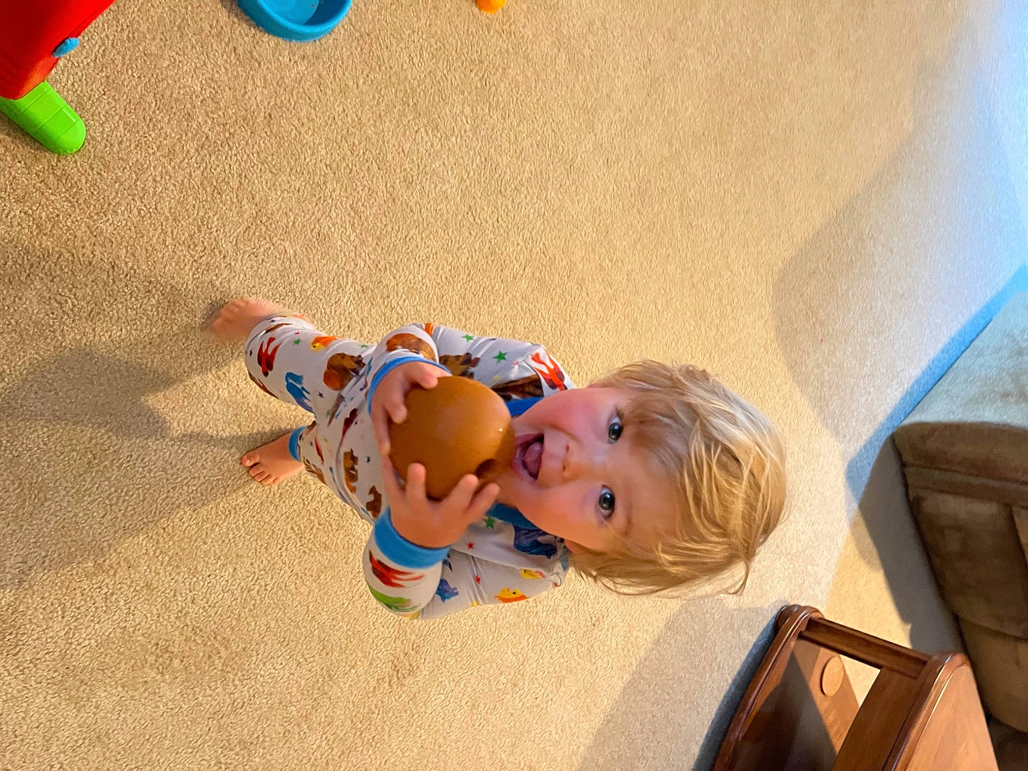 Thomas joined the competition — help win amazing prizes! baby, baby_products, baby_toddler_clothing, baby_toys, child, doll, fawn, flooring, fun, happy, hardwood, leisure, person, play, room, sitting, smile, stuffed_toy, toddler, toy