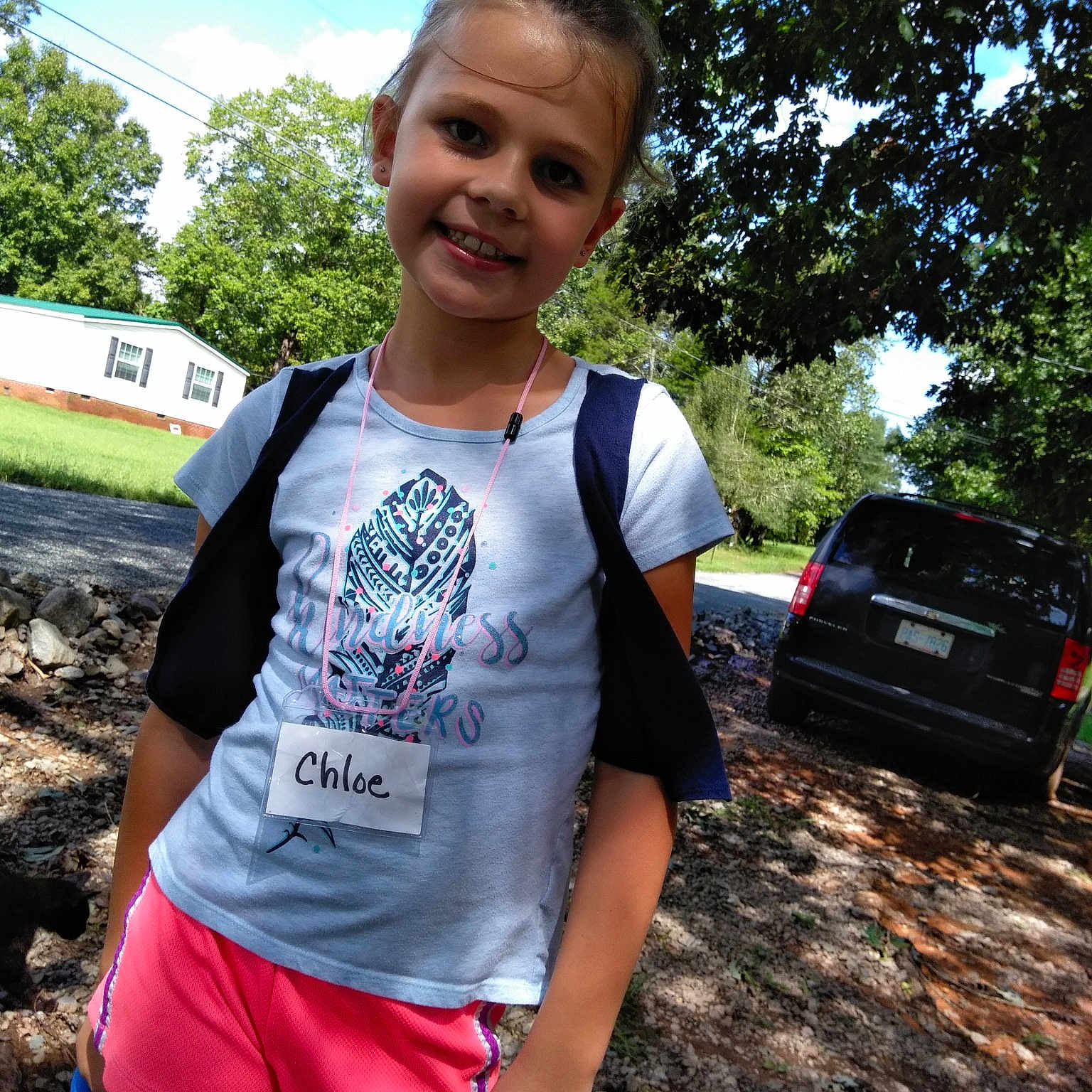 Chloe joined the competition — help win amazing prizes! child, community, fun, head, joy, leisure, people, person, photography, pink, plant, recreation, shorts, smile, style, summer, t_shirt, top, tree, vacation