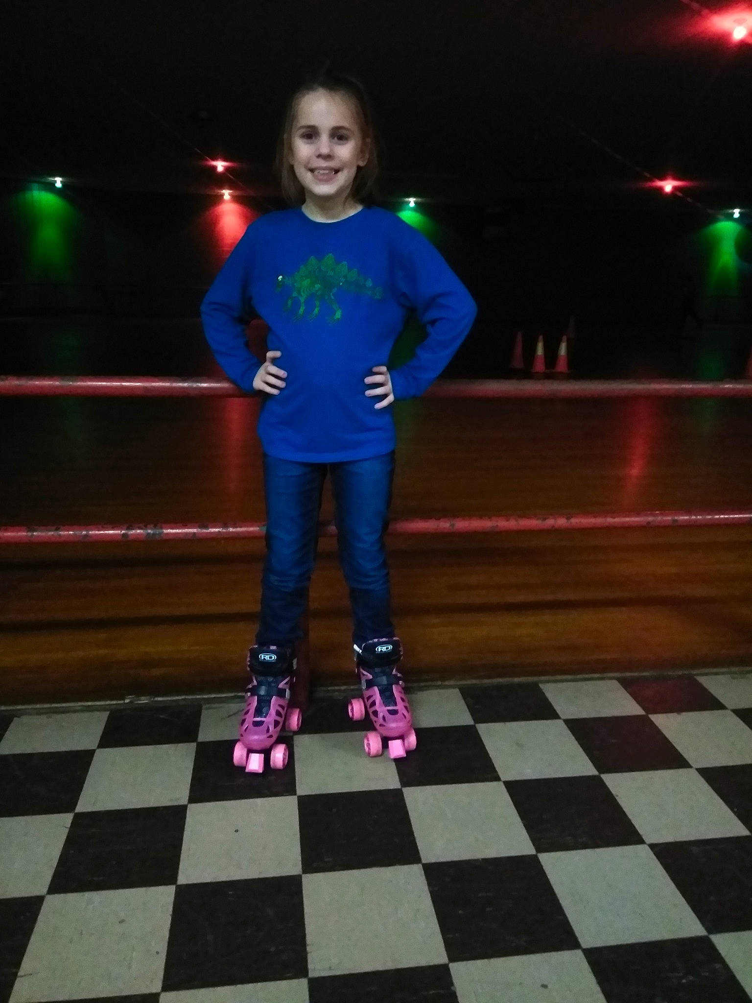 Madison joined the competition — help win amazing prizes! footwear, fun, games, indoor_games_and_sports, joy, night, performance, person, roller_skates, roller_skating, roller_sport, skating, sports_equipment