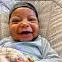 Braylin joined the competition — help win amazing prizes! baby, infant, smiling, dimple, cap, headwear, blanket, bedding, quilt, onesie, close_up, happy, joyful, portrait, hand, mouth_open, cute, skin, newborn, cozy