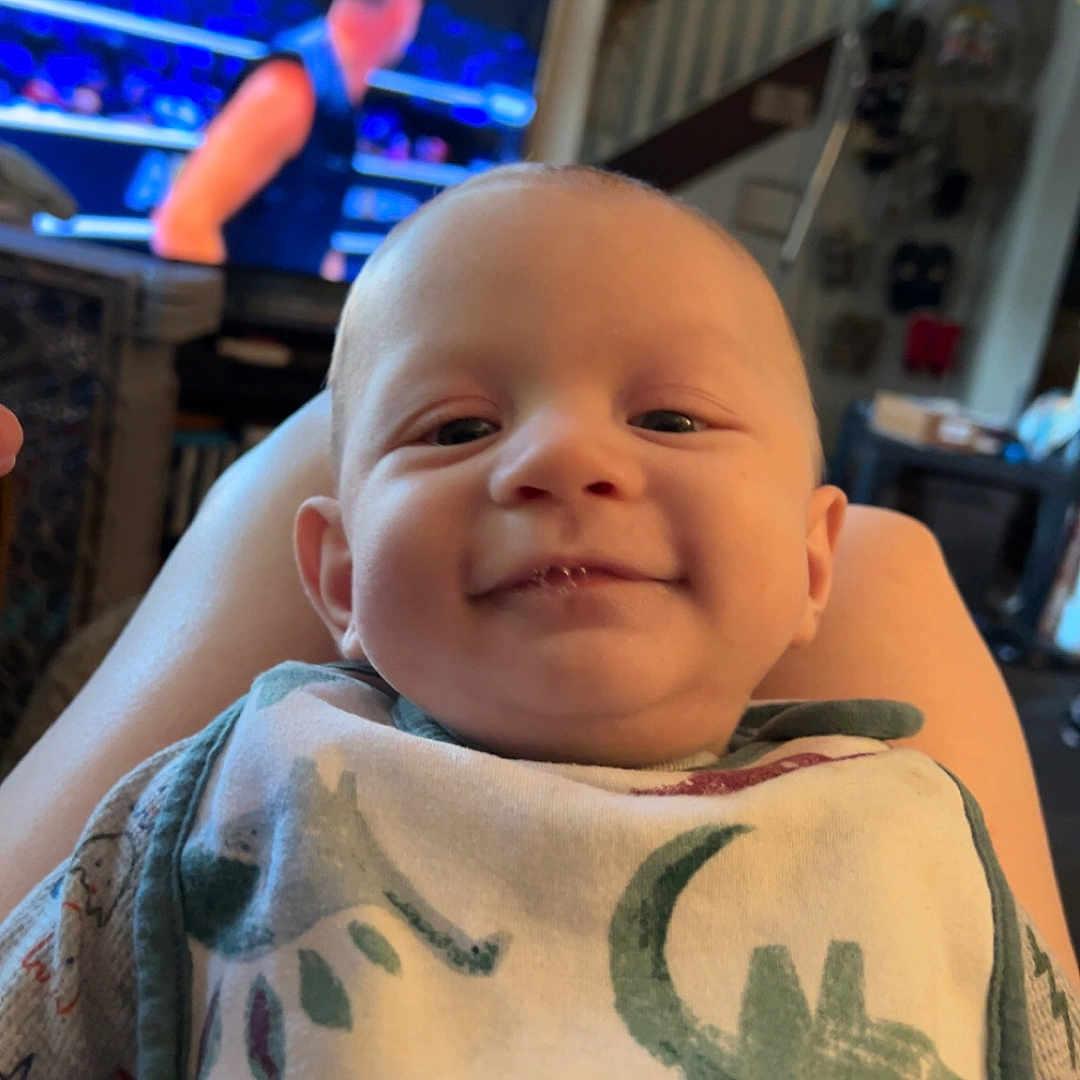 Dakota joined the competition — help win amazing prizes! adult, baby, bodypart, computerhardware, cushion, electronics, face, finger, hand, hardware, head, homedecor, male, man, monitor, newborn, person, photography, portrait, screen