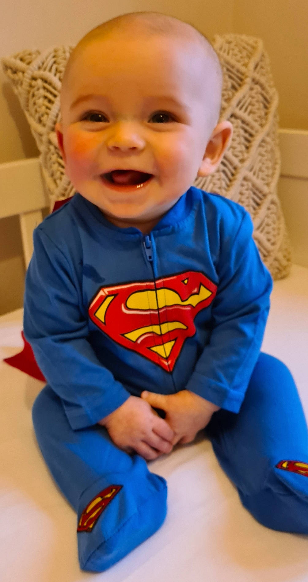 Maximilian joined the competition — help win amazing prizes! baby, baby_toddler_clothing, blue, cheek, chin, clothing, eye, face, facial_expression, hair, hairstyle, head, human_body, mouth, nose, organ, person, skin, sleeve, smile