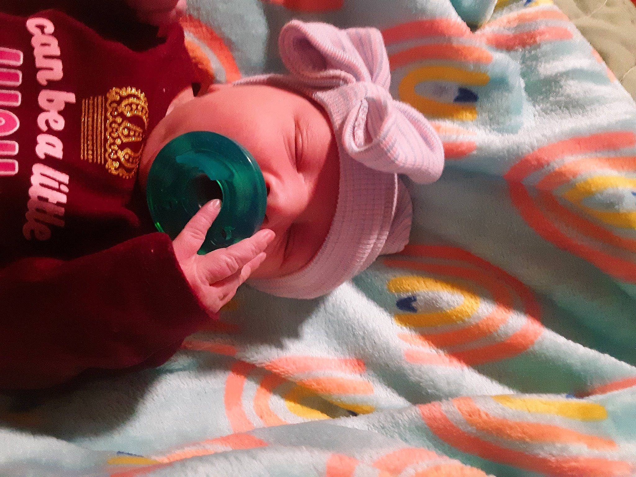 Riverlynn is registered to the contest to win money with this photo: baby, baby_products, baby_toddler_clothing, baby_toys, carmine, doll, linens, magenta, nail, orange, pattern, peach, person, personal_protective_equipment, plastic, plush, stuffed_toy, textile, thread, toy