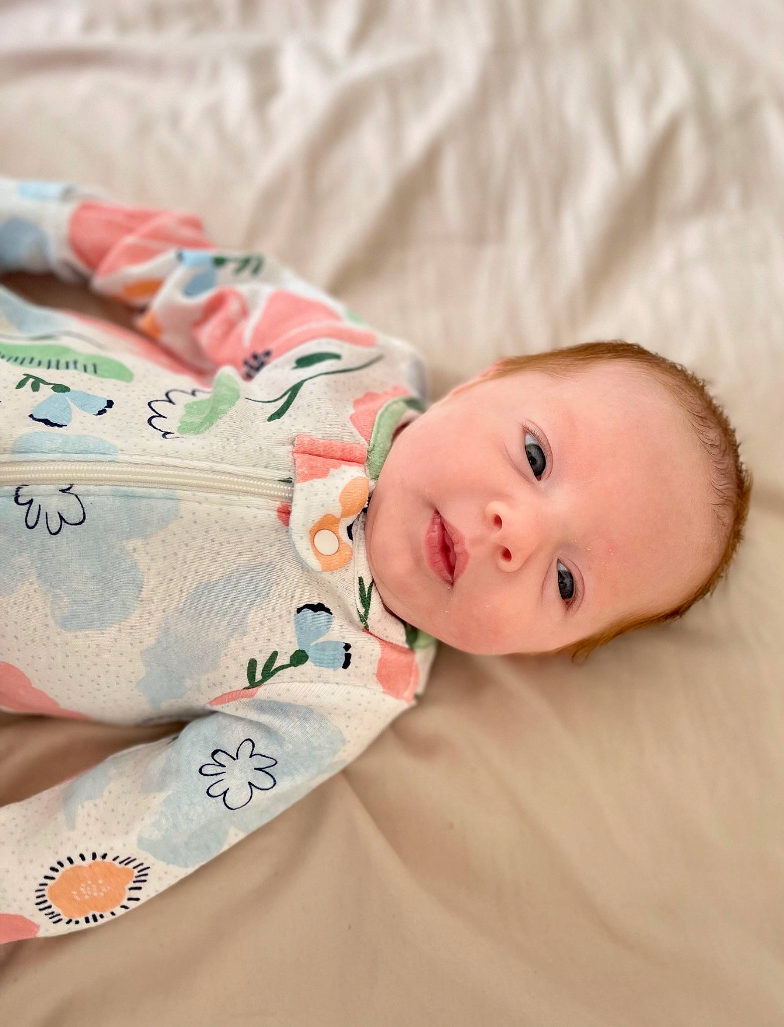 Emersyn joined the competition — help win amazing prizes! baby, baby_products, baby_toddler_clothing, cheek, child, collar, comfort, eyelash, happy, linens, mammal, pattern, person, pink, product, skin, sleeve, textile, toddler, wood