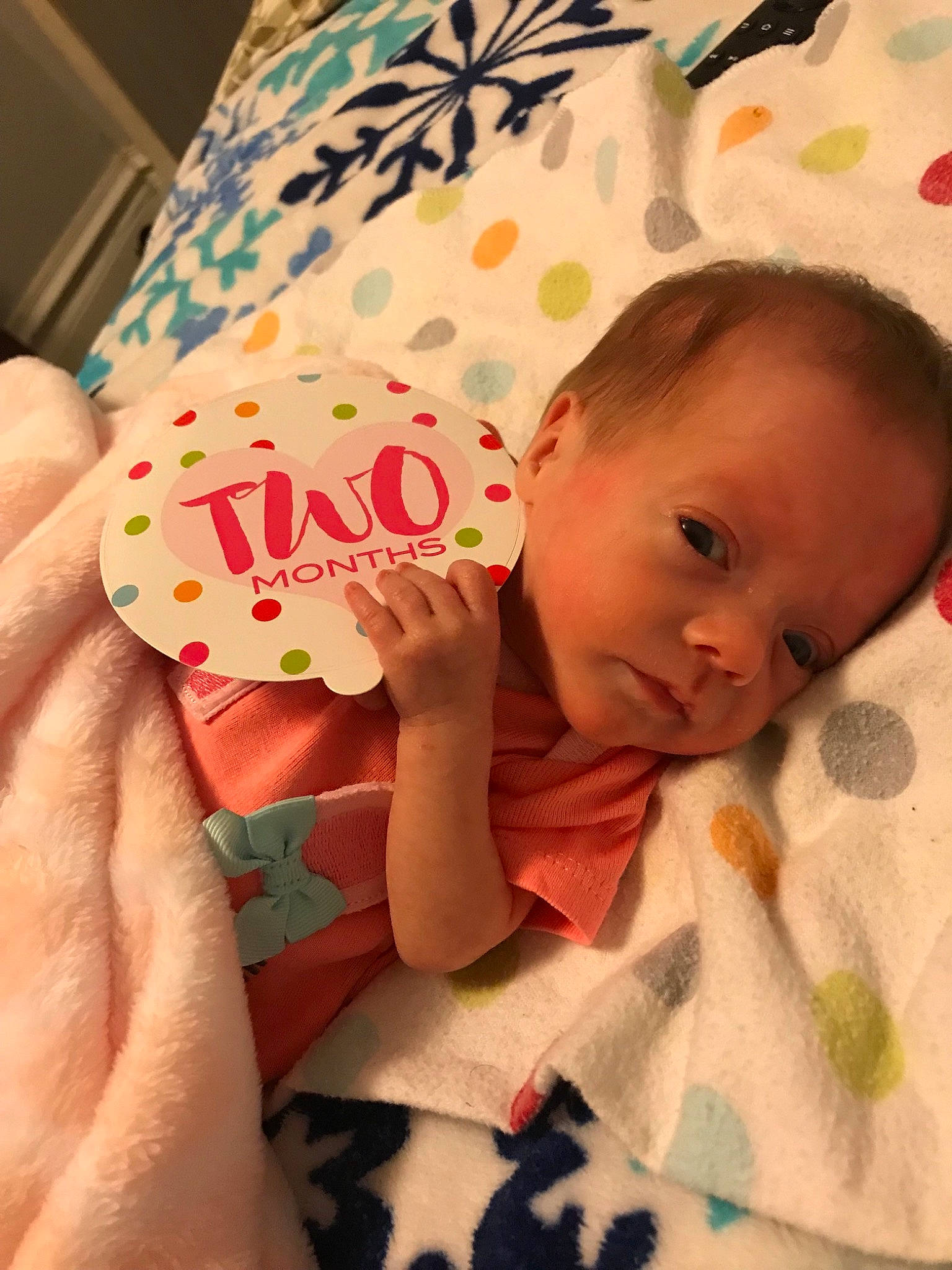 Averley Jo is registered to the contest to win money with this photo: bedtime, cheek, child, day, ear, eye, finger, girl, hand, infant, person, pink, play, product, skin, textile, toddler