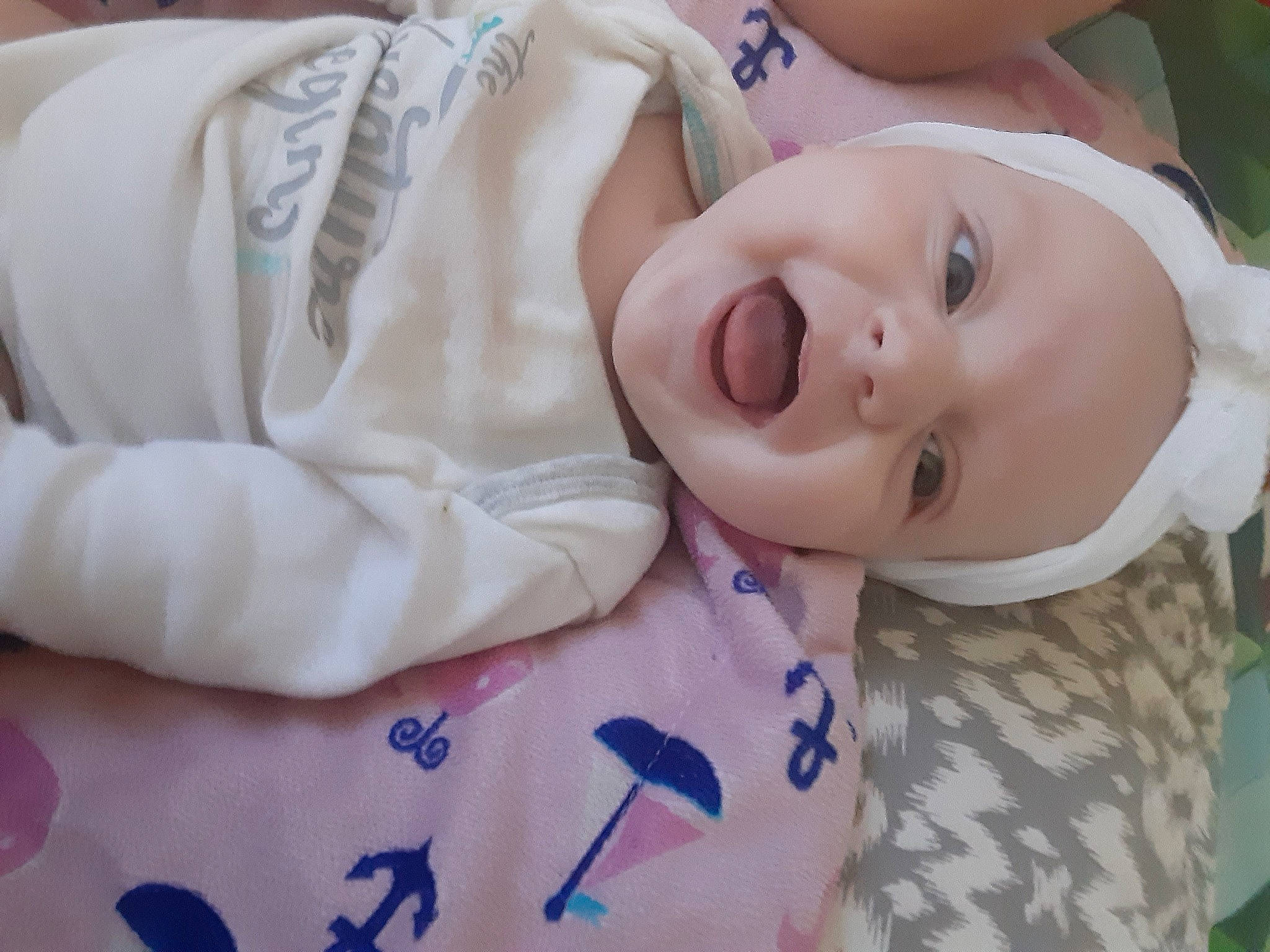 Arabella is registered to the contest to win money with this photo: baby, cheek, child, mouth, nose, person, skin, smile, toddler