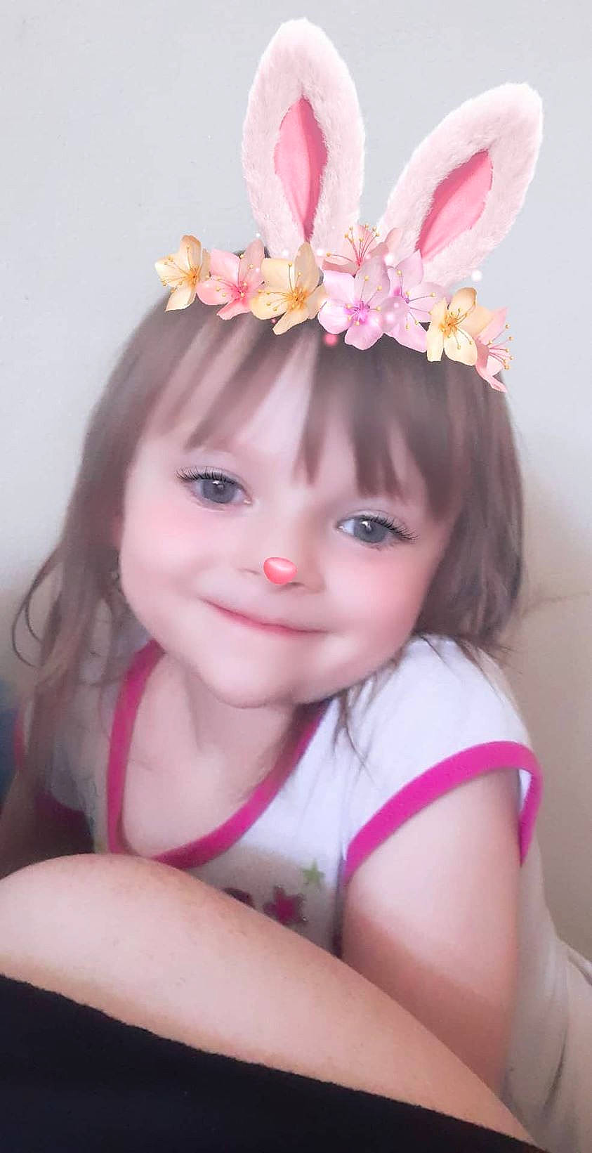 Anastacia joined the competition — help win amazing prizes! baby, child, child_model, ear, fashion_accessory, hair_accessory, headband, headgear, headpiece, joy, person, petal, pink, toddler