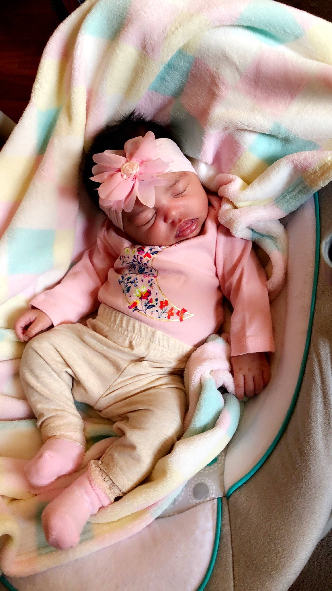 Laylah is registered to the contest to win money with this photo: baby, child, peach, person, pink, toddler