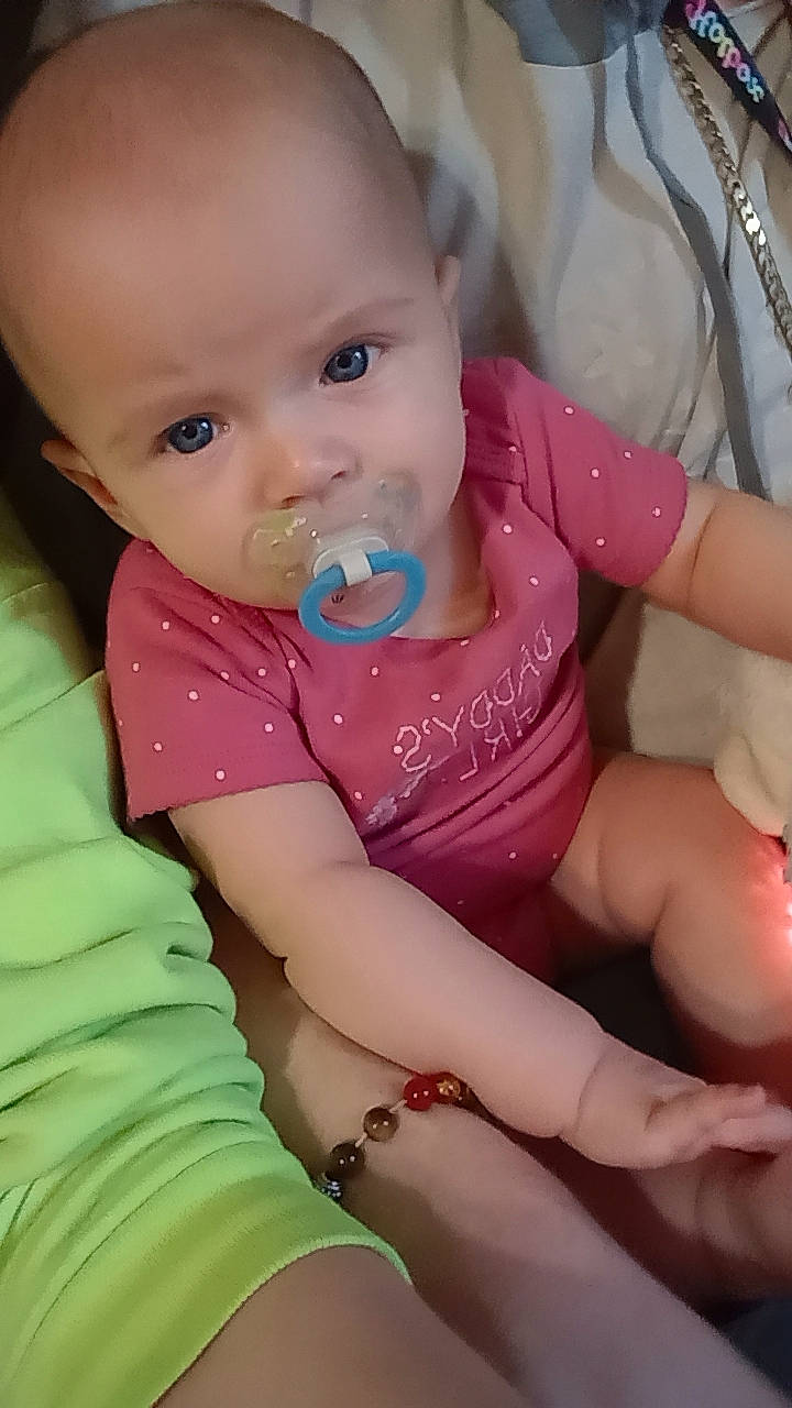 Serenity joined the competition — help win amazing prizes! arm, baby, baby_toddler_clothing, cheek, eye, eyebrow, finger, hand, happy, head, human_body, iris, lip, mouth, neck, nose, person, pink, skin, sleeve